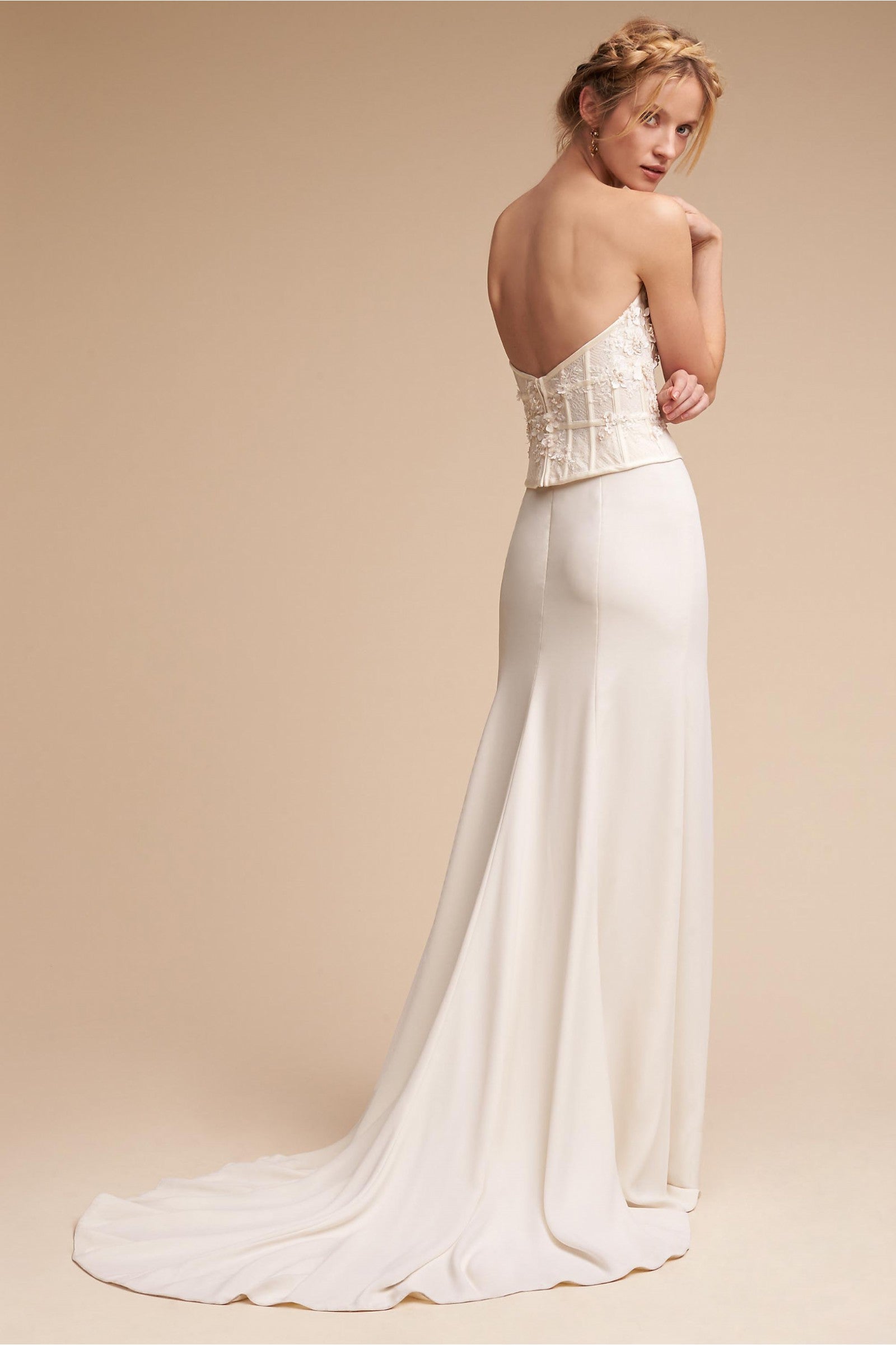 BHLDN Willowby by Watters Nikkie 58355 Floral Lace Wedding Skirt - Perfect for Bridal, Formal Events & Photoshoots