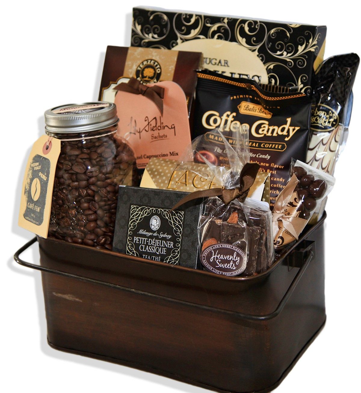 Premium Coffee Gift Basket Set - 4 Sizes (Small, Medium, Large, XL) with Gourmet Coffee & Treats - Perfect for Holidays, Corporate Gifts & Housewarming Presents