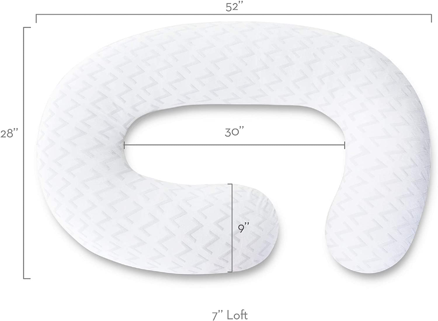 Malouf Wrap Around Pillow - Comfortable and Supportive Body Pillow for Side Sleepers, Pregnancy, and Back Pain Relief - Perfect for Bed, Couch, and Travel Use