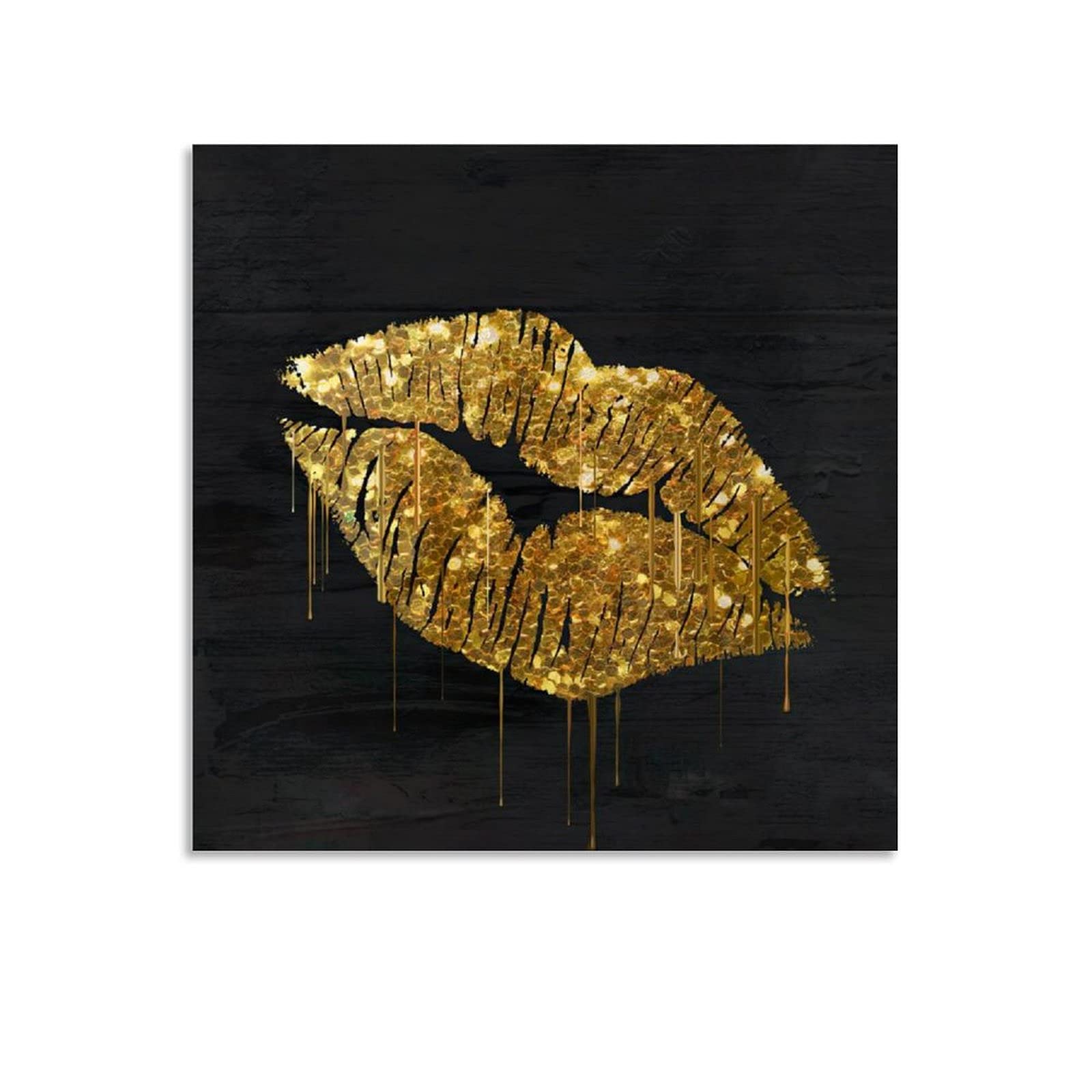 DOOPO Abstract Gold Poster Canvas Art - Vintage Minimalist Wall Painting for Home Decor, Living Room & Office - Perfect for Modern, Boho & Scandinavian Interior Design