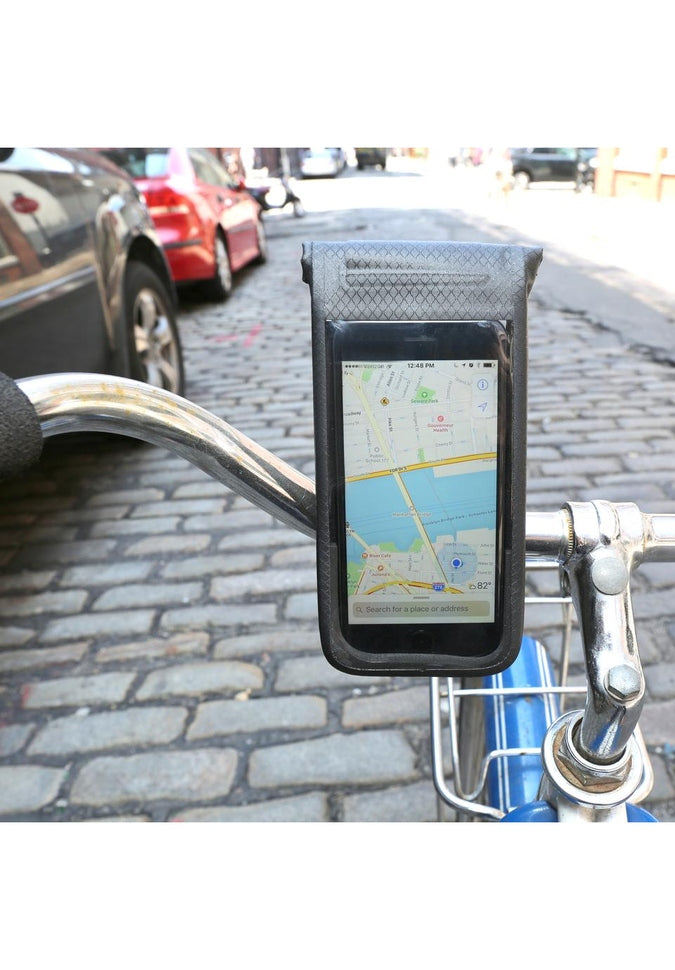 Kikkerland All Weather Bike Phone Mount - Waterproof & Shockproof Bicycle Phone Holder for iPhone & Android - Perfect for Cycling, Commuting & Outdoor Adventures
