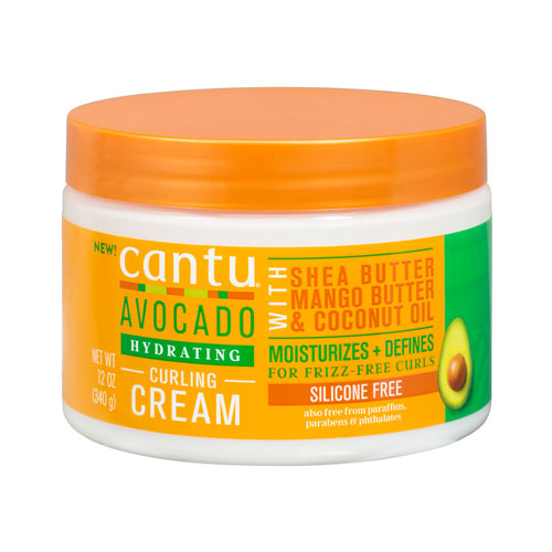 CANTU Avocado Hydrating Curling Cream for Natural Hair - Moisturizing & Defining Curls for All Hair Types - Perfect for Daily Styling & Frizz Control