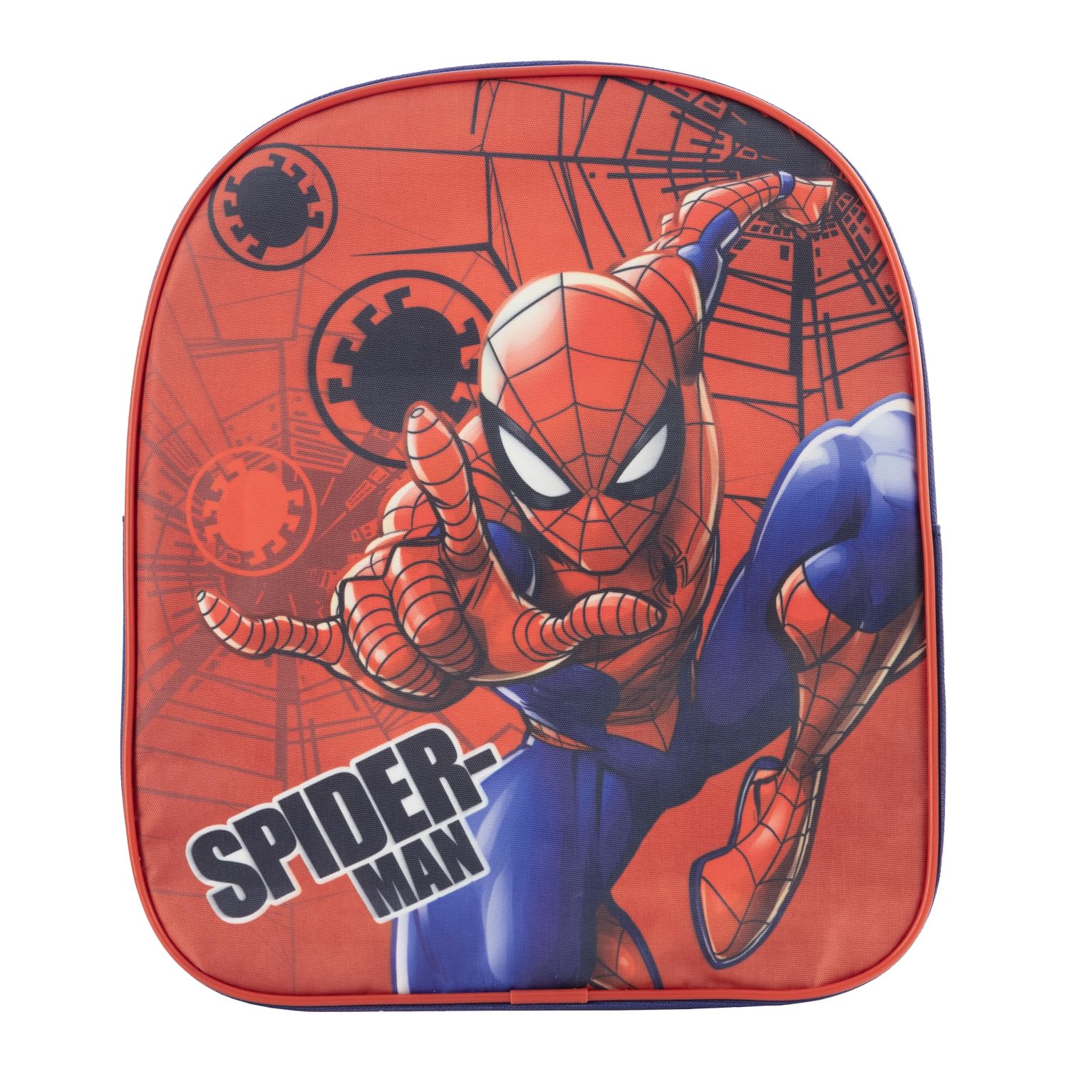 3D Cartoon Character Backpack for Kids - Spiderman 1046 Red Video Game Movie Themed School Bag - Perfect for School, Travel & Cosplay