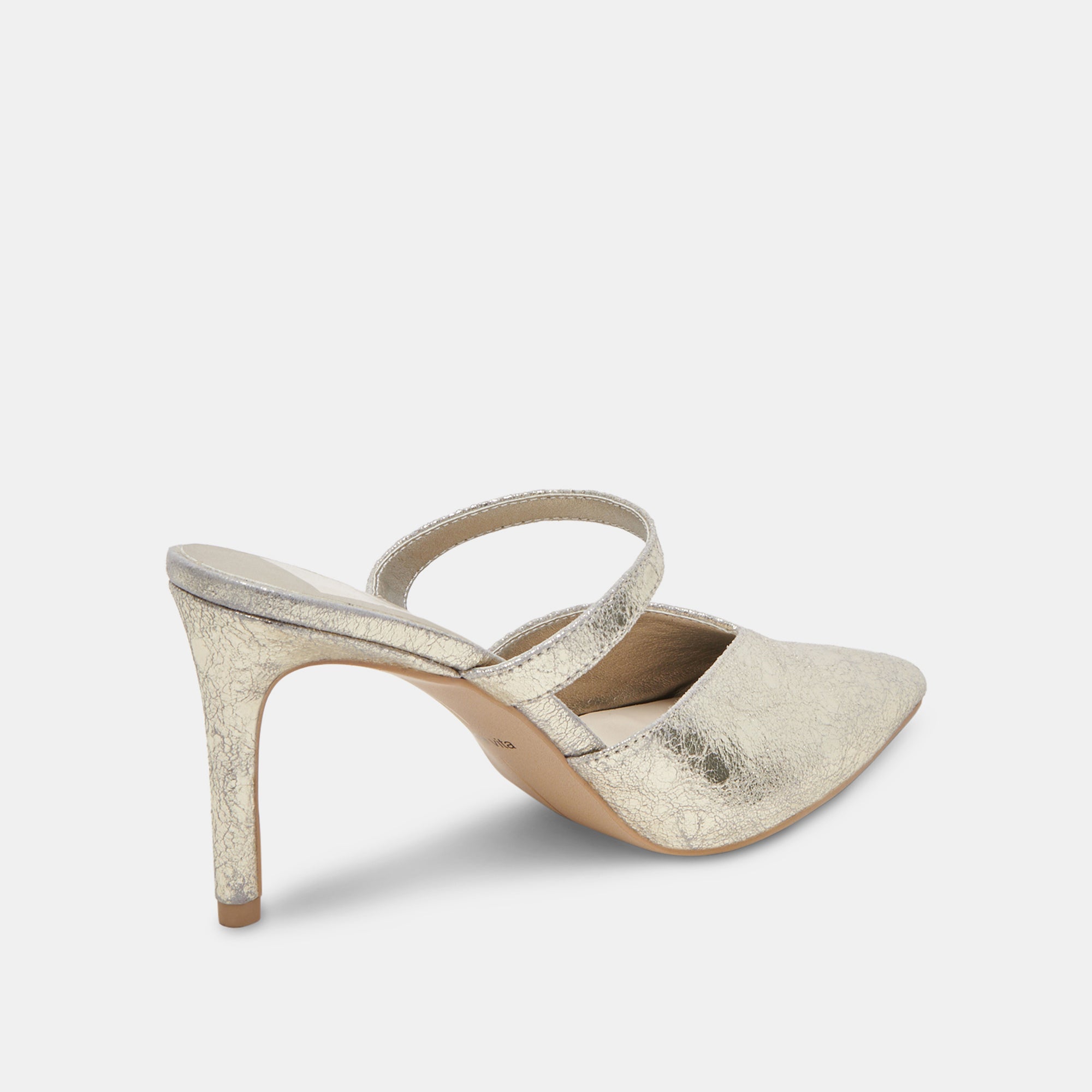 KANIKA Women's Wide Heel Boots in Platinum Distressed Leather - Stylish & Comfortable for Work, Party & Everyday Wear