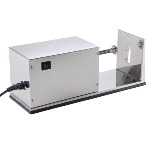 Stainless Steel Electric Potato Chips Slicer & Vegetable Cutter - 110V 20W for Home Kitchen, Fast Food Prep & Party Snacks