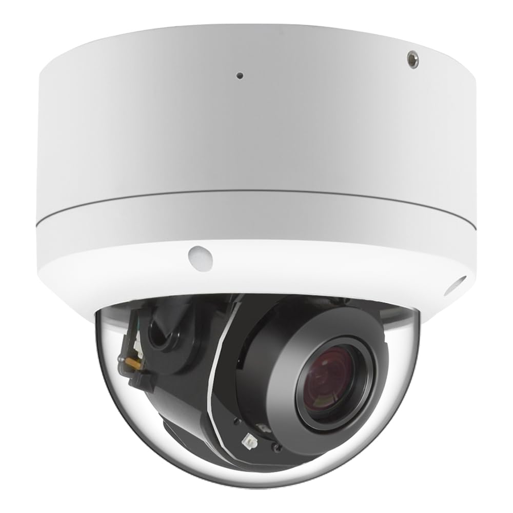 5.0MP H.265 POE IP PTZ Security Camera with 5X 2.7-13.5mm Auto Focus Lens, IP66 Waterproof & Vandalproof Dome Camera for Outdoor/Indoor Use, 98ft Night Vision & Audio Input - Ideal for Home Security, Business Surveillance, and Property Monitoring