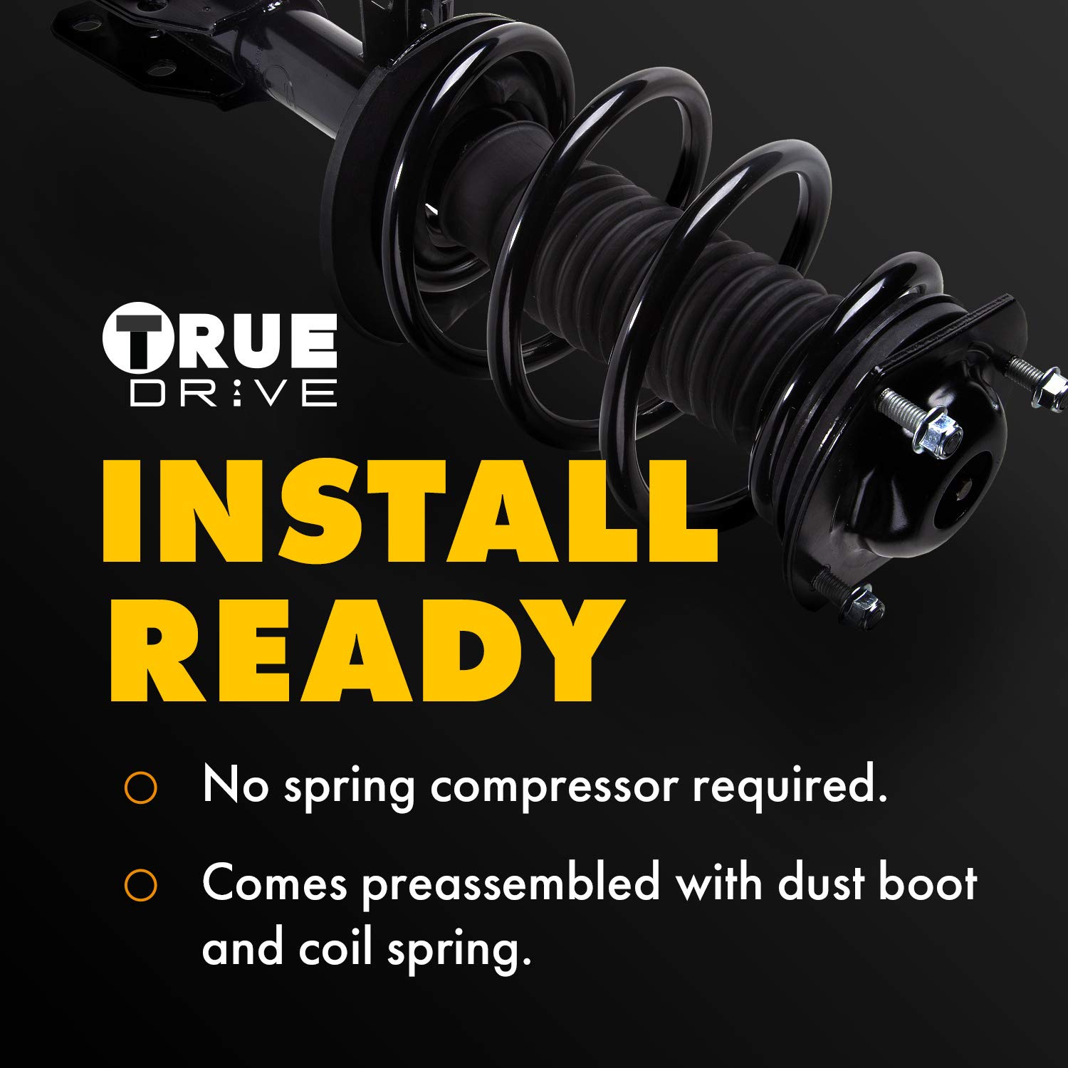 Garage-Pro Front Complete Shocks Strut & Coil Spring Assembly Replacement for Nissan Maxima 2000-2001 & Infiniti I30 2000-2001 (Passenger Side FWD) | Aftermarket Suspension Parts | Perfect for Smooth Ride & Improved Handling on City Roads & Highways