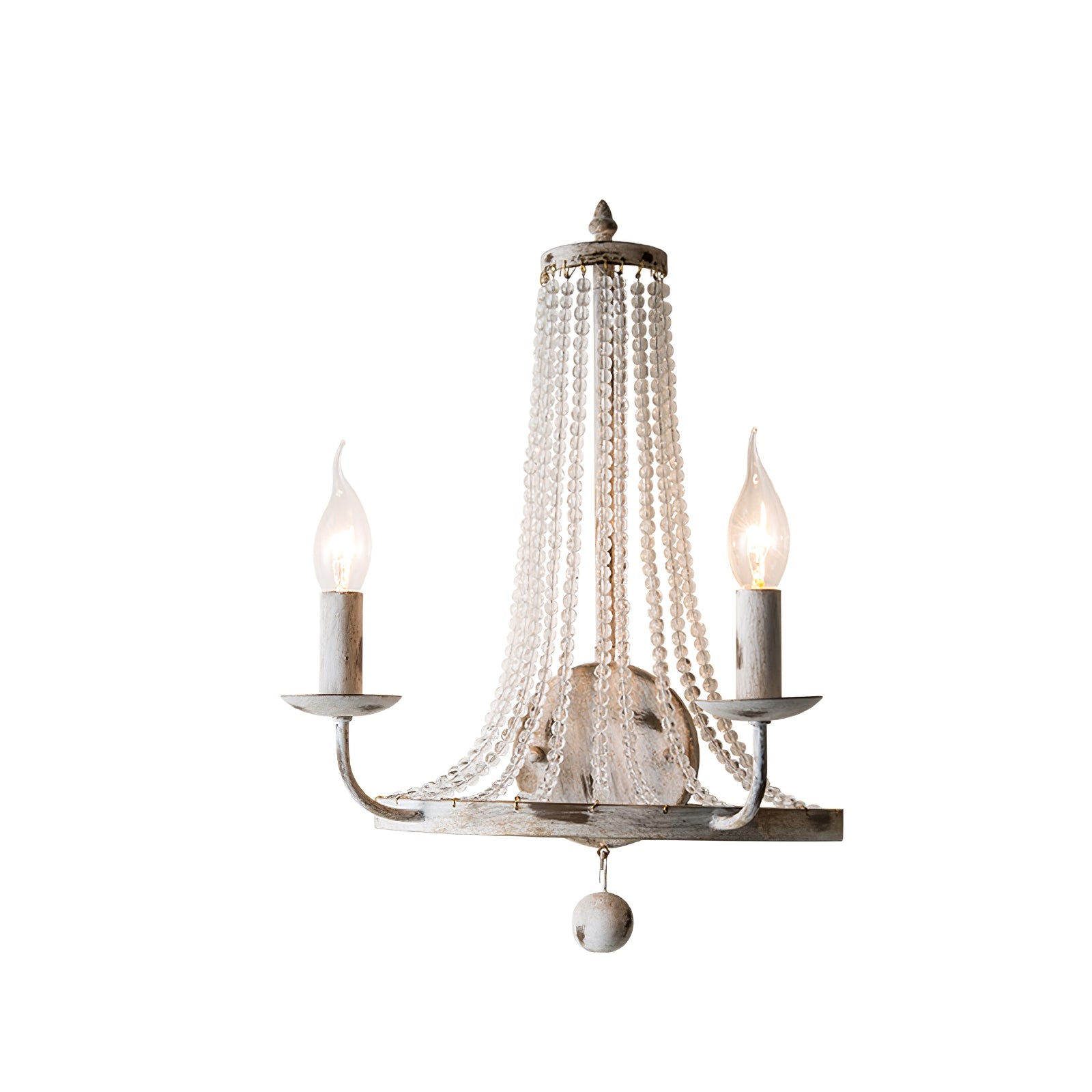 Elegant Basket Crystal Wall Lamp - Modern Home Decor for Bedroom, Living Room & Hallway Lighting
