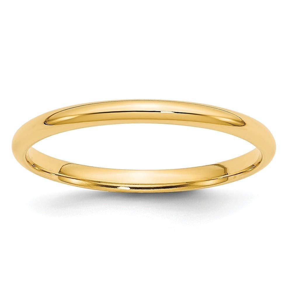 14K Gold Comfort Fit Band Ring for Women - White Gold & Yellow Gold, 2mm to 8mm Width, Sizes 4-10 | Elegant Wedding Band, Anniversary Gift, Everyday Jewelry