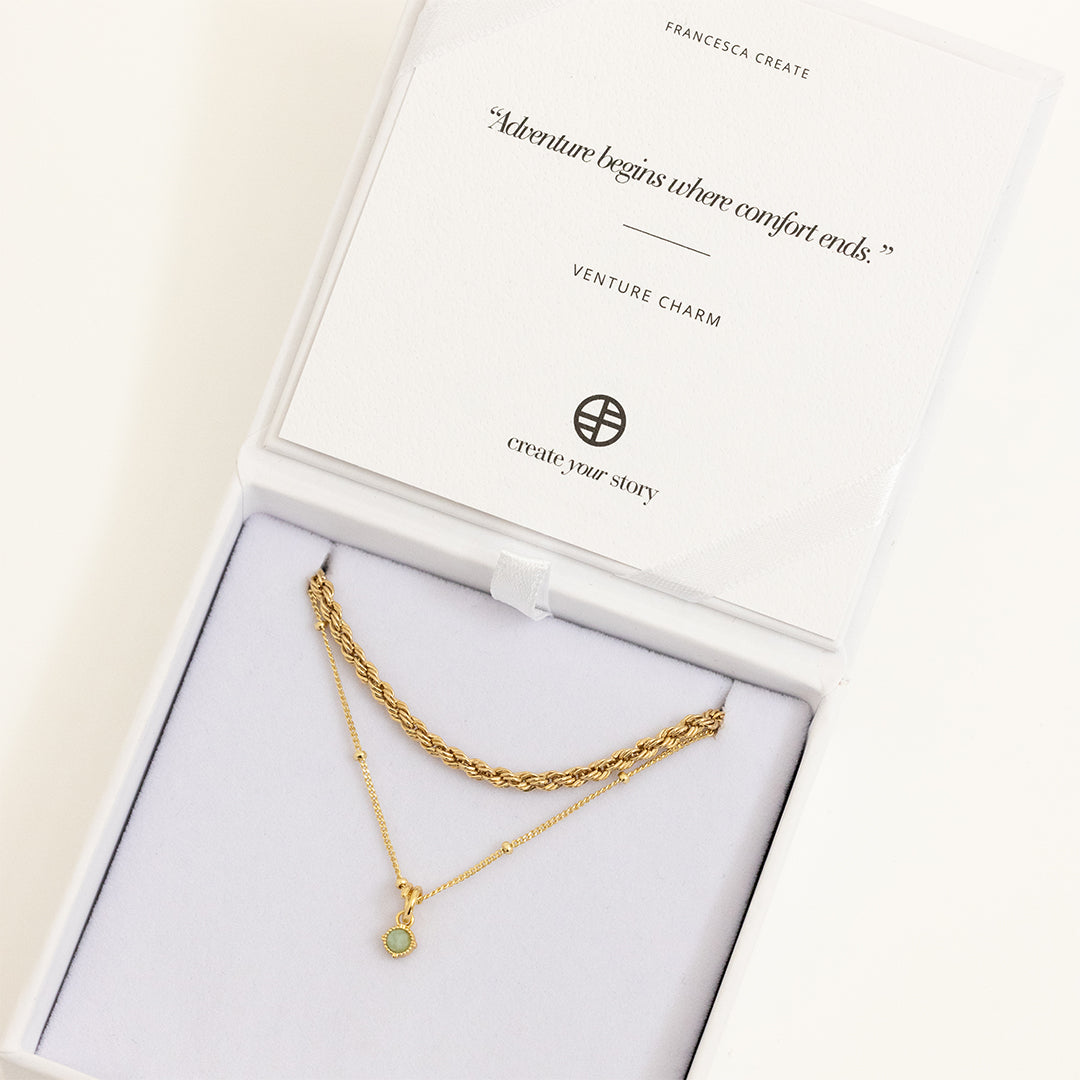 Venture Charm Necklace for Women - Elegant Layering Pendant Jewelry for Everyday Wear, Gifts & Special Occasions