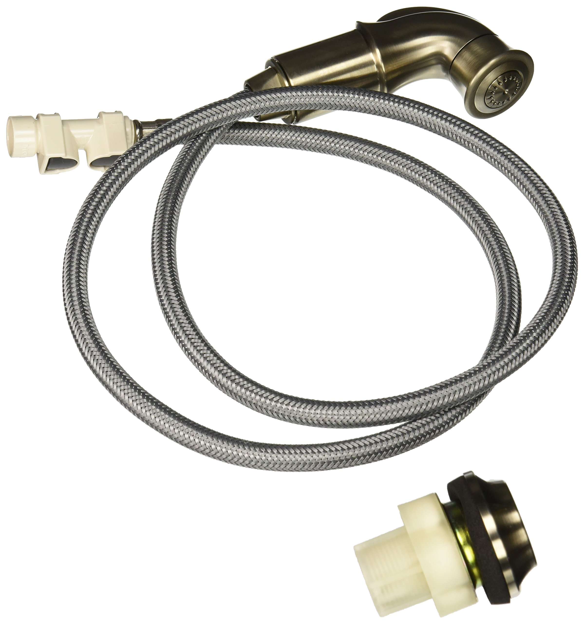 Moen 136104CSL Stainless Steel Faucet Hose & Hose Guide - Replacement Part for Kitchen & Bathroom Sink Faucets - Durable & Corrosion-Resistant for Long-Lasting Use