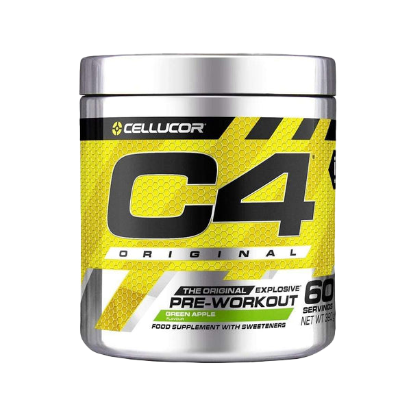 Cellucor C4 Original Pre Workout Powder - 60 Servings (396g) | Green Apple Flavor | Energy & Endurance Booster for Gym & Fitness Training