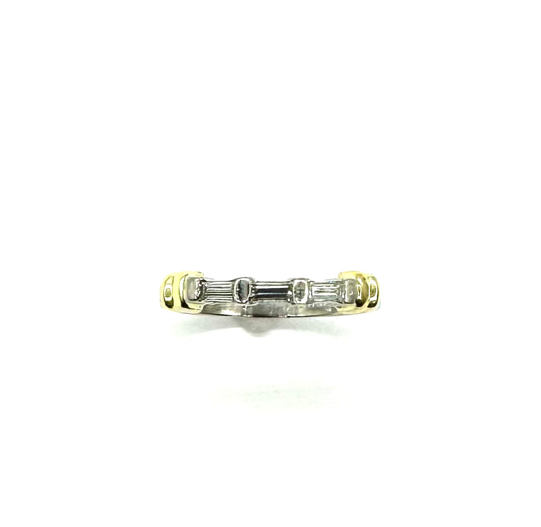 1/2 Carat Baguette Diamond Band Ring for Women - Elegant Stackable Wedding & Anniversary Jewelry Gift - Perfect for Everyday Wear & Special Occasions