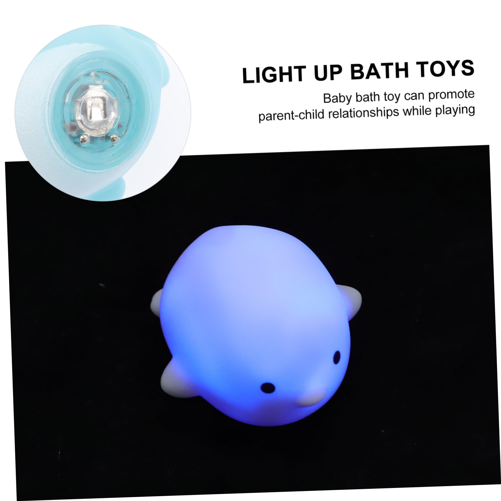HEMOTON 16-Piece LED Bath Toys Set for Kids - Glow in Dark Bathtub Toys, Floating Water Play Toys for Toddlers & Children - Perfect for Bath Time Fun, Sensory Play & Pool Parties