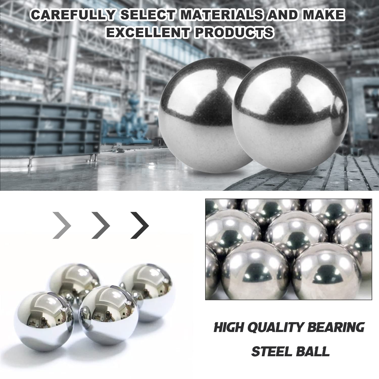 1.5 Inch Steel Bearing Balls (2Pcs) - 38mm Loose Bicycle Bearings - High Quality 1-1/2