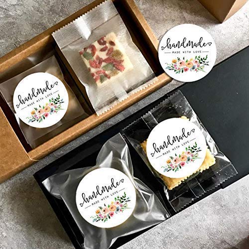 120Pcs Handmade Floral Stickers - DIY Labels for Gifts & Crafts