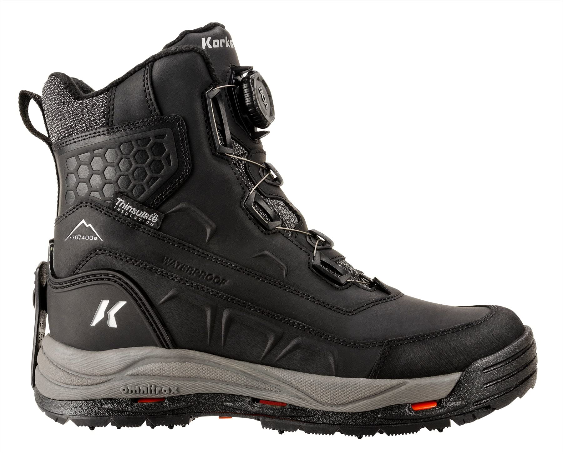 Korkers Men's Snowmaggedon Winter Boots - Waterproof Insulated Snow Boots for Hiking, Hunting & Cold Weather - Best for Snowy Terrains & Outdoor Adventures