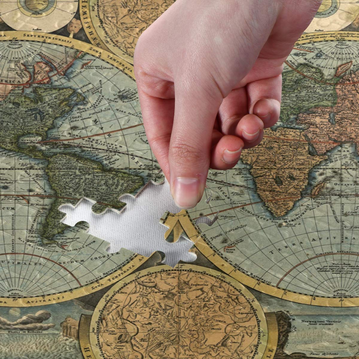 ALAZA 1000-Piece Ancient World Map Puzzle - Fun Educational Game for Adults & Kids