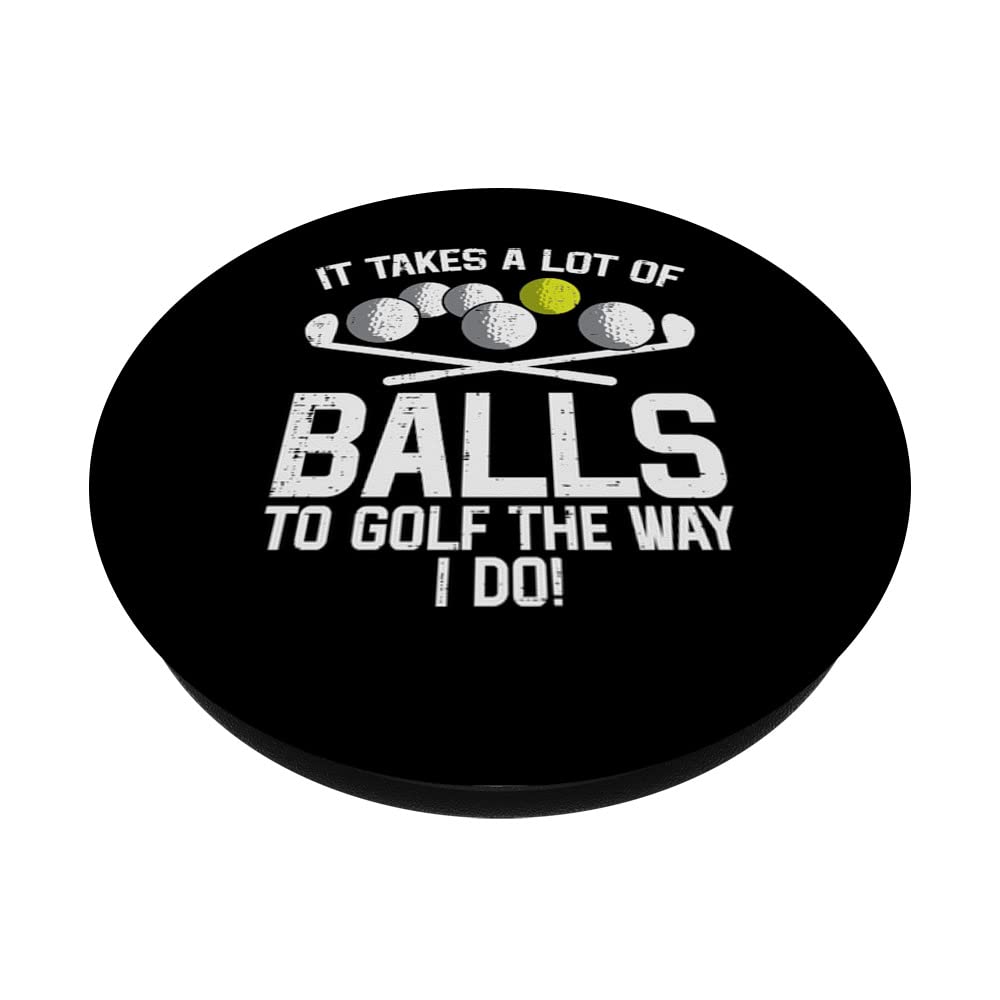Funny Golf PopGrip for Men - Swappable Popsocket for Golfers & Sports Fans