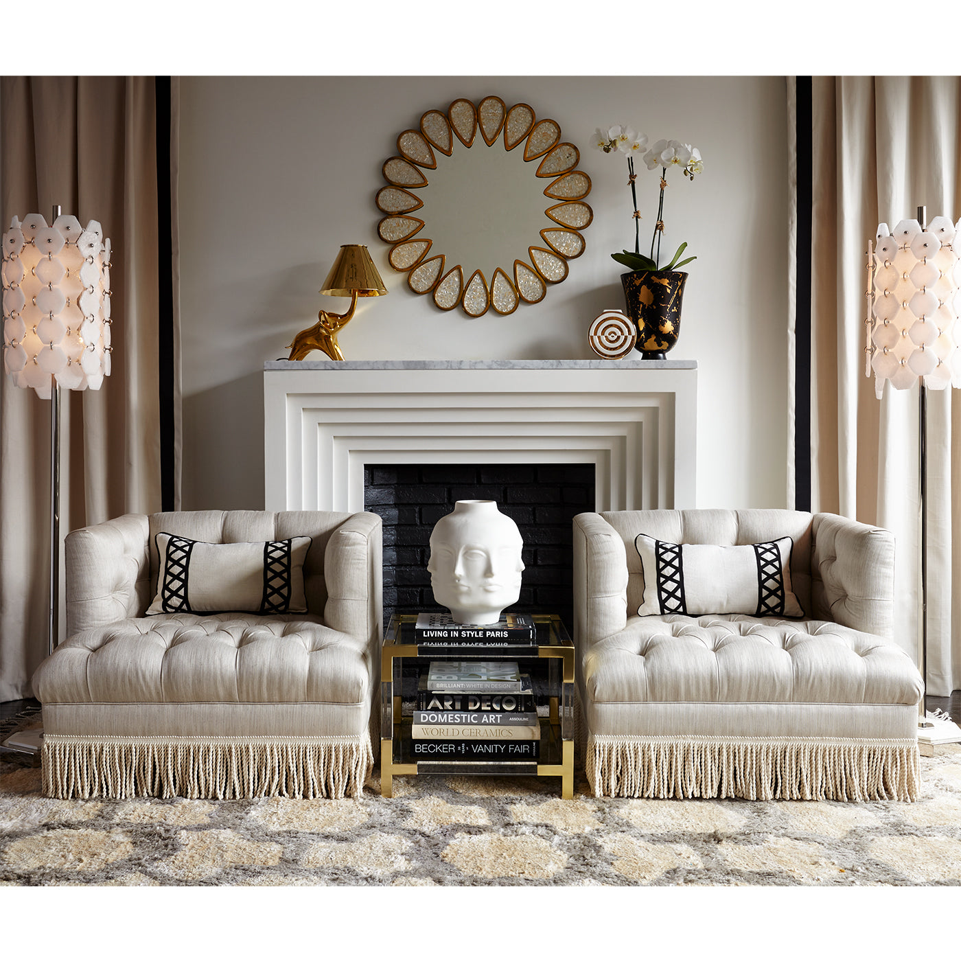 Jacques Two Tier Accent Table - Stylish End Table with Storage Shelf for Living Room, Bedroom & Office Decor - Perfect for Displaying Plants, Books & Decorative Items