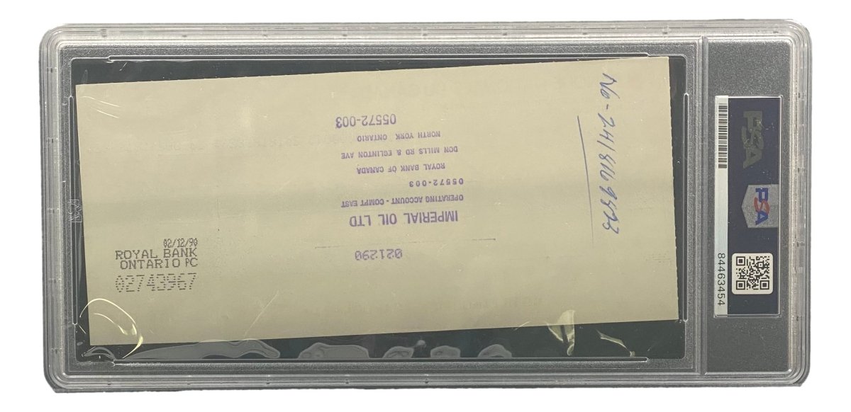 Authentic Maurice Richard Signed Montreal Canadiens Bank Check #170 - PSA/DNA Certified Hockey Memorabilia - Perfect for Sports Collectors & Hockey Fans Display