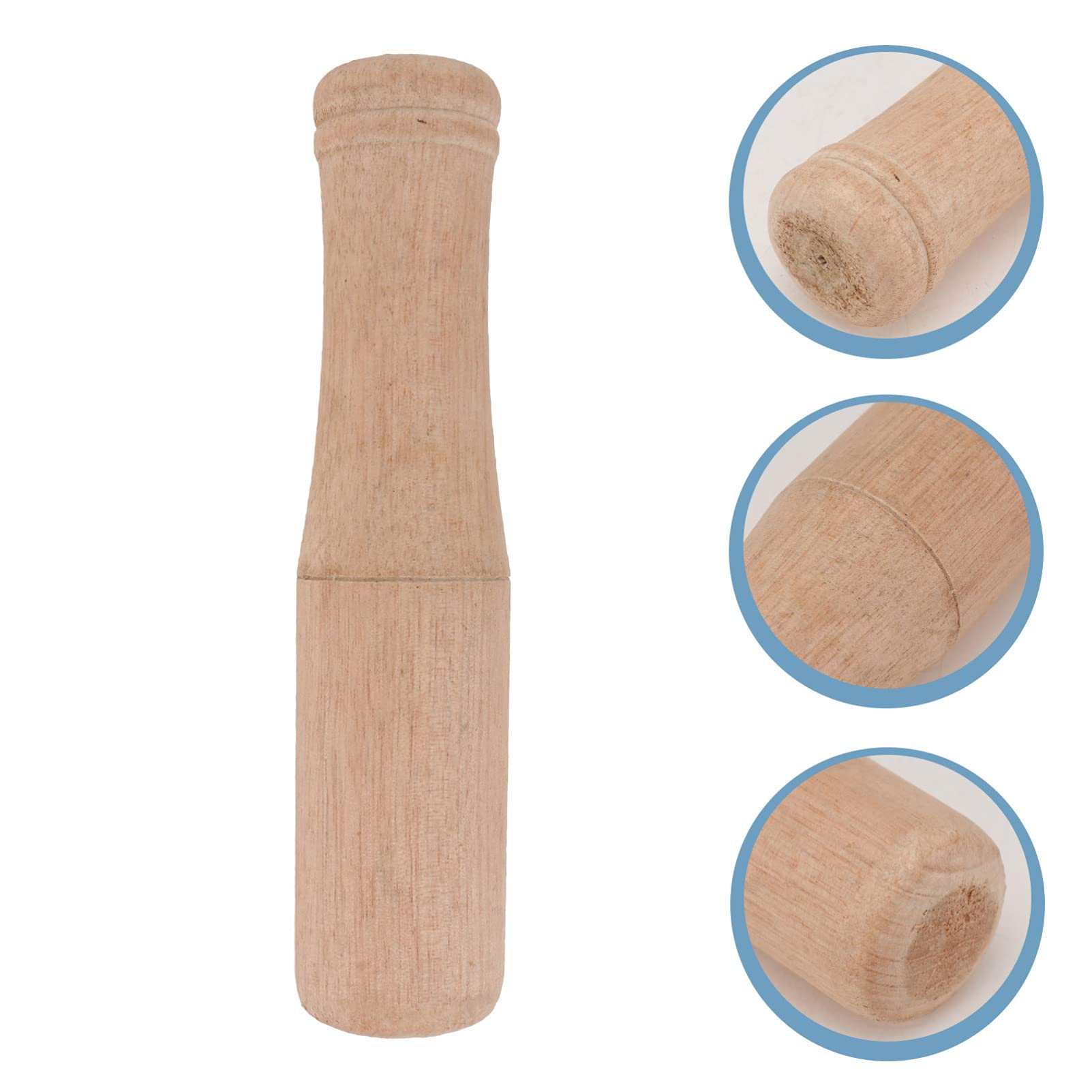 Premium Natural Wooden Pestle & Muddler - Multi-Functional Mini Kitchen Tool for Grinding, Muddling & Pounding - Ideal for Bartenders, Sauerkraut Making & Home Cooking Accessories