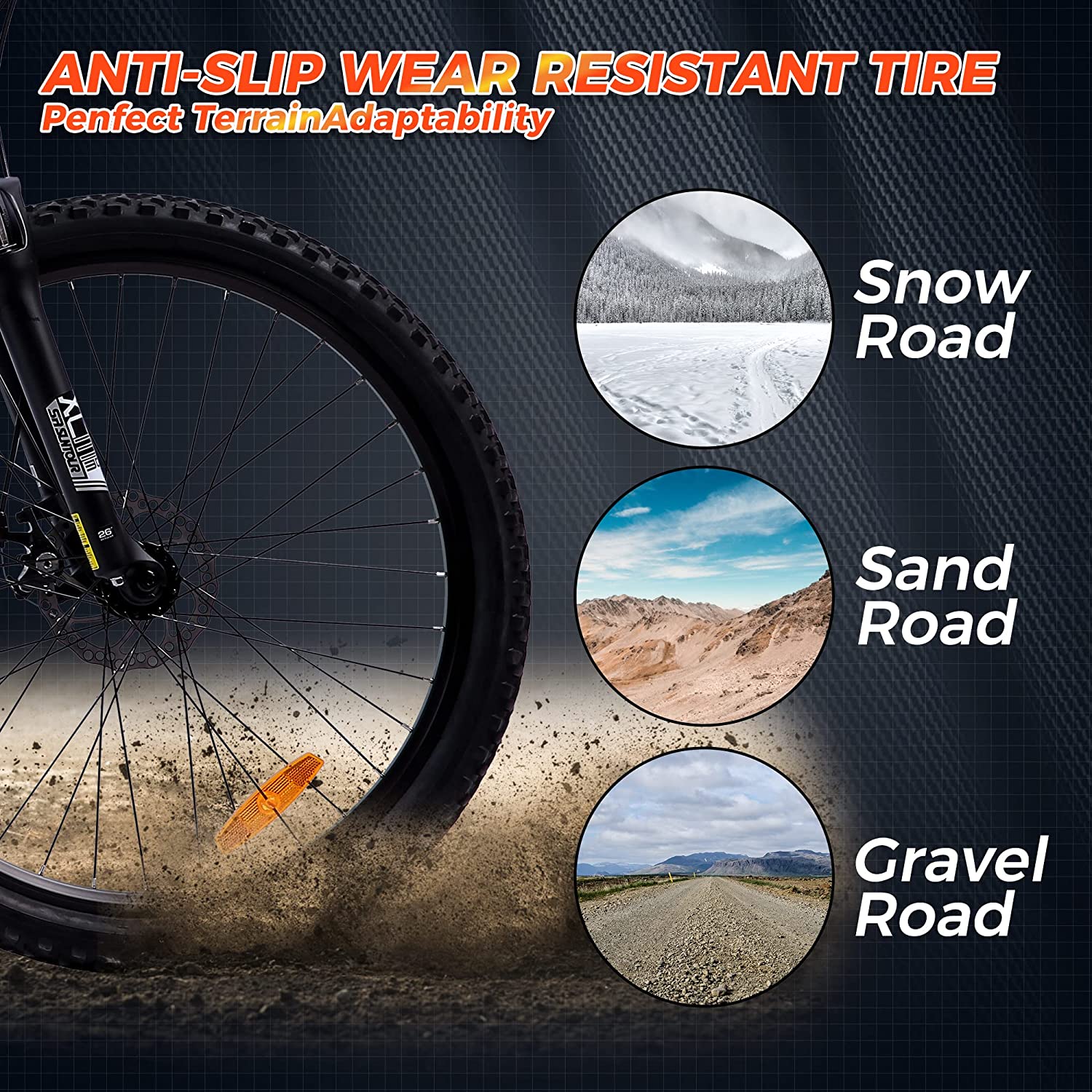 Ecotric Leopard 500W Electric Mountain Bike - 36V 12.5AH Battery, 20 MPH Speed - Perfect for Off-Road Trails, Commuting & Outdoor Adventures