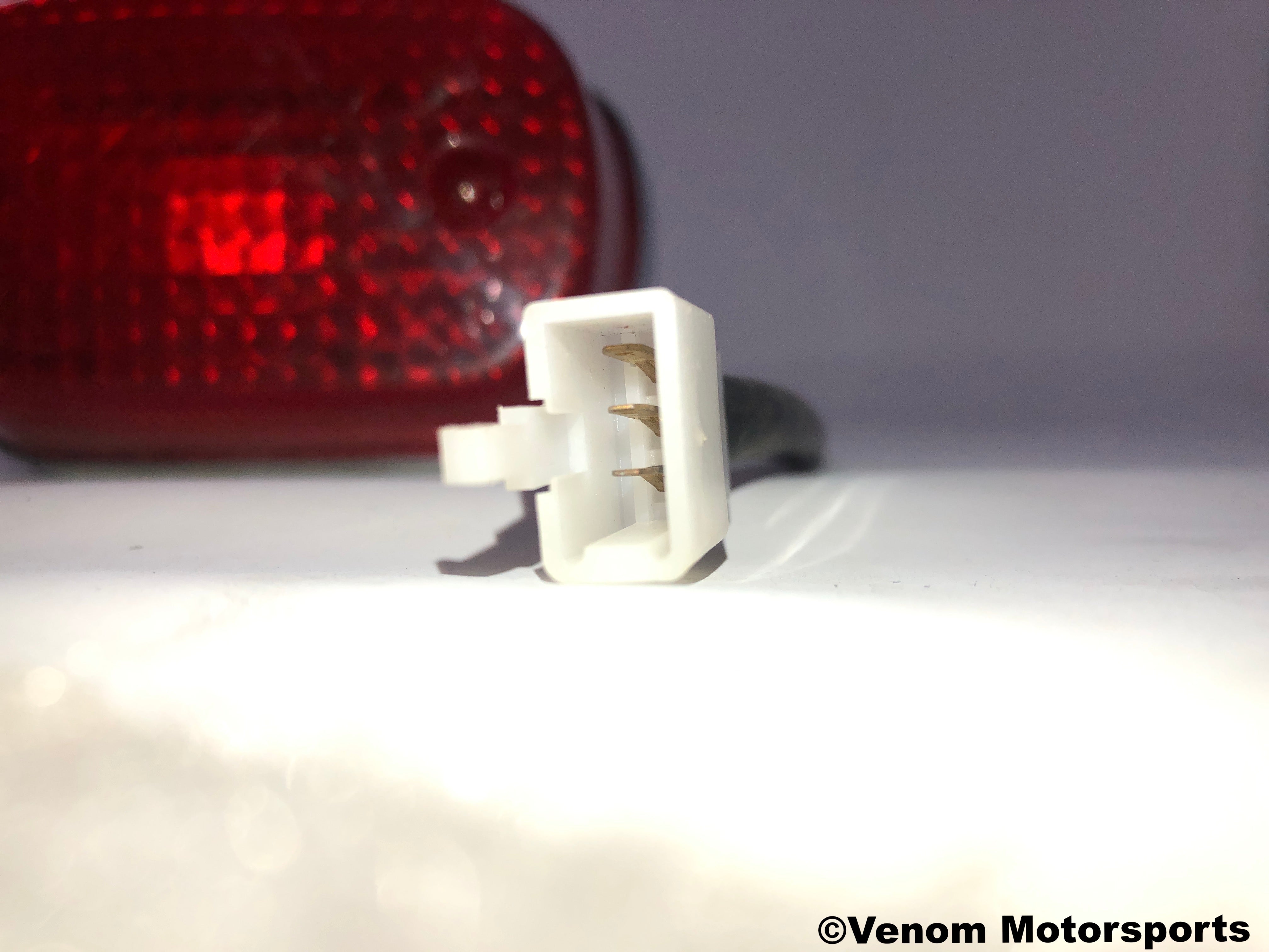 Venom 50cc Fatboy Replacement Tail Light - Compatible with Scooters & Mopeds - Perfect for Night Riding Safety & Style Upgrade