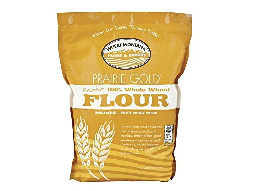 4/10lb Prairie Gold Premium Flour - Bulk High-Quality Wheat Montana Flour for Baking, Cooking & Bread Making | Perfect for Artisan Bread, Pastries & Homemade Recipes