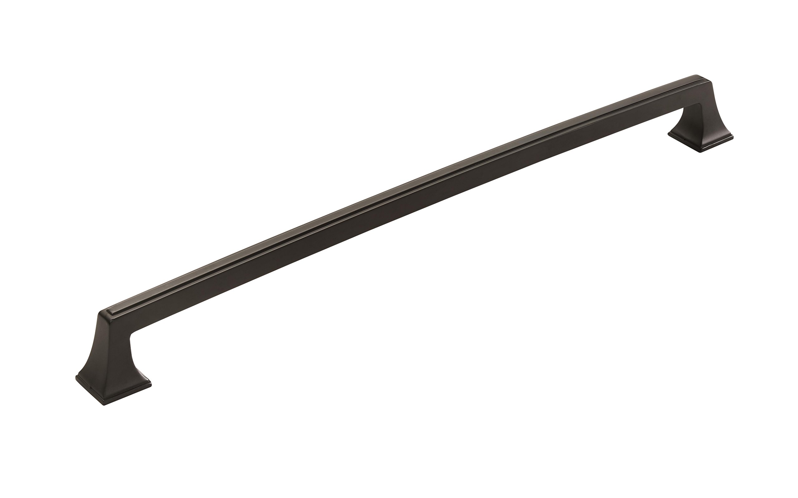 Amerock Mulholland 18 Inch Black Bronze Appliance Pull - 1 Pack Cabinet Hardware for Kitchen & Bathroom Drawers (457mm Center to Center) - Durable Drawer Handle for Modern Home Upgrade