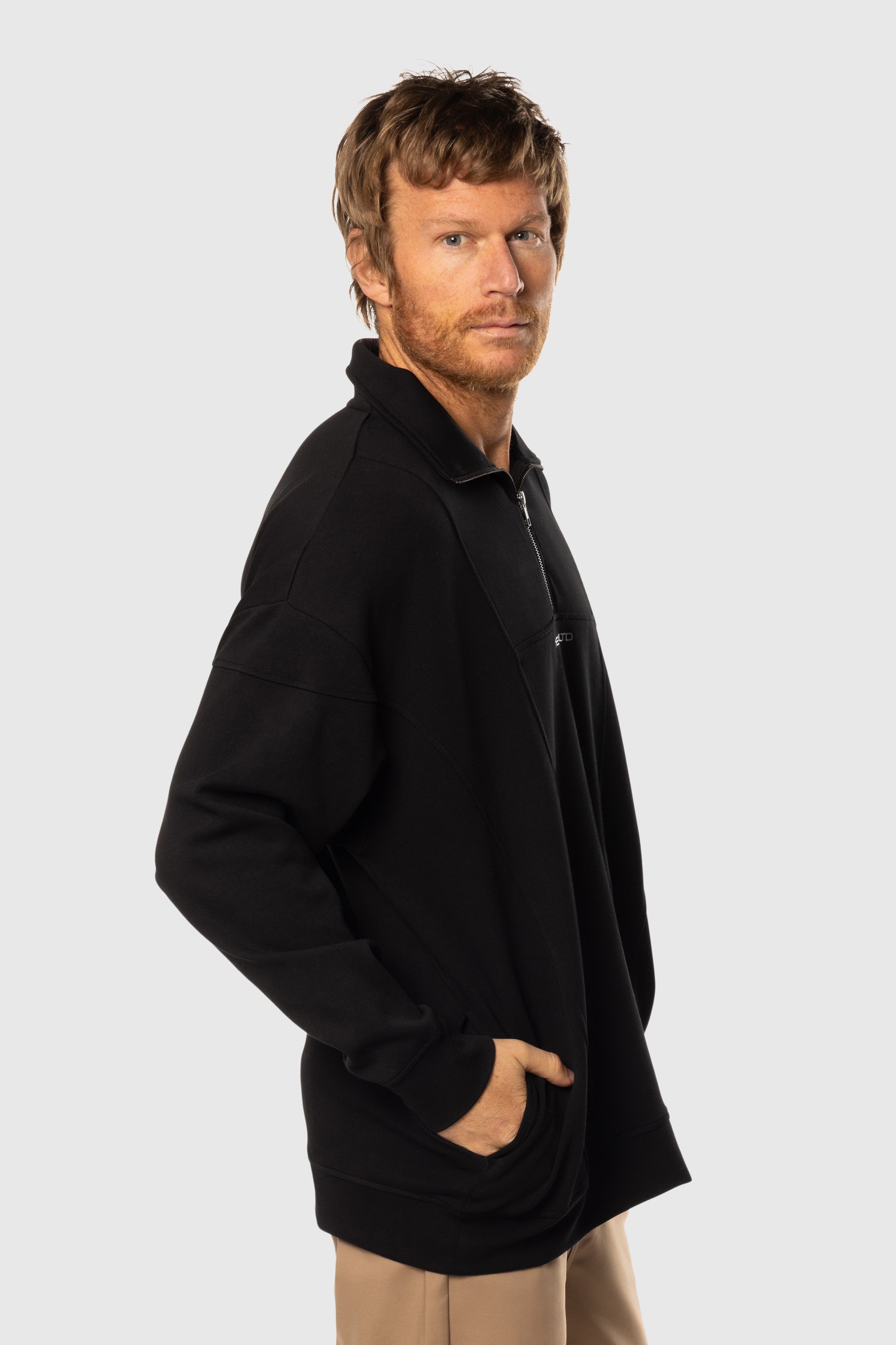Men's Stretch Fleece 1/4 Zip Pullover - Lightweight Thermal Quarter-Zip Sweatshirt for Hiking, Running & Outdoor Activities