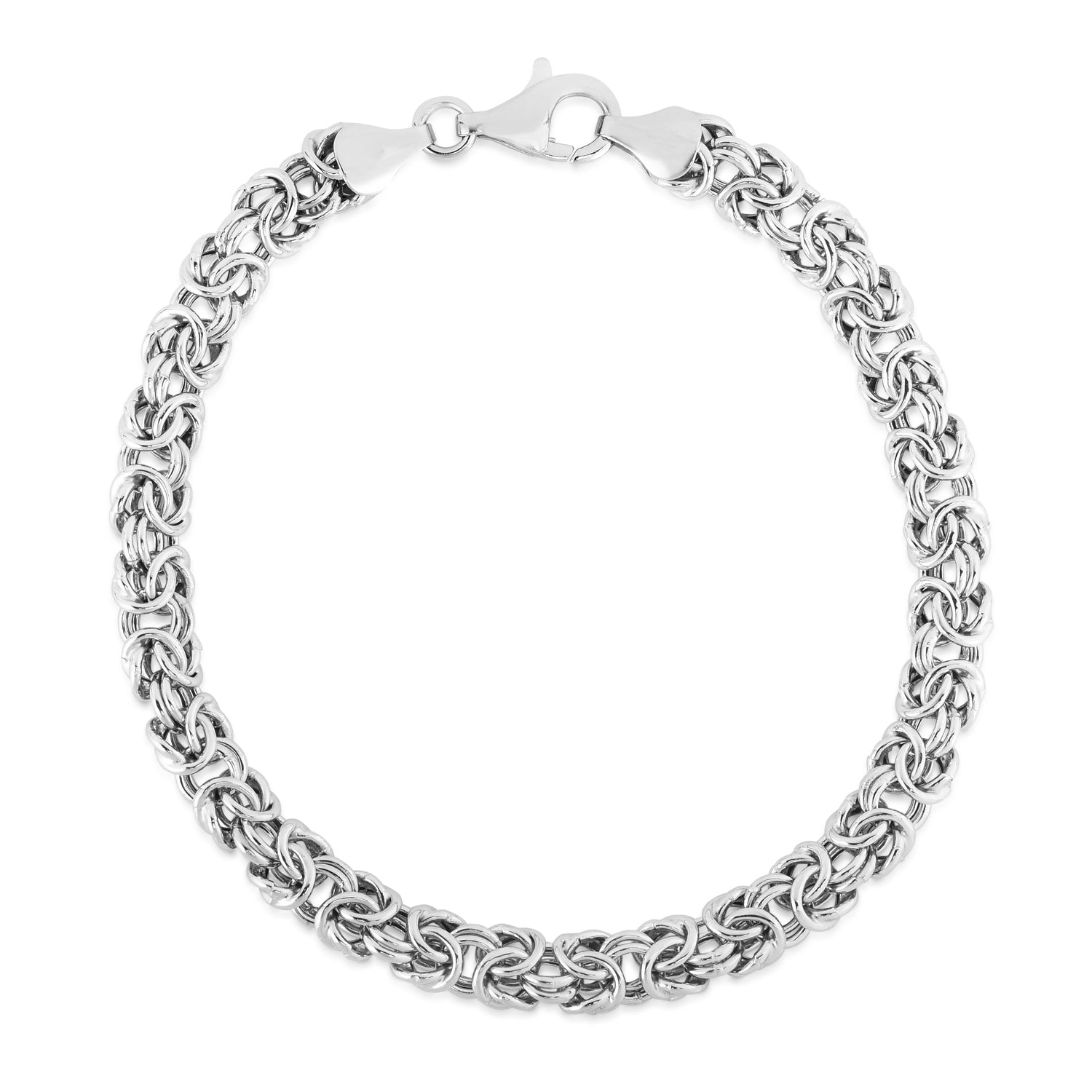 Byzantine Bracelet Sterling Silver - Handmade Vintage Jewelry for Women, Elegant Gift for Her, Perfect for Weddings & Special Occasions
