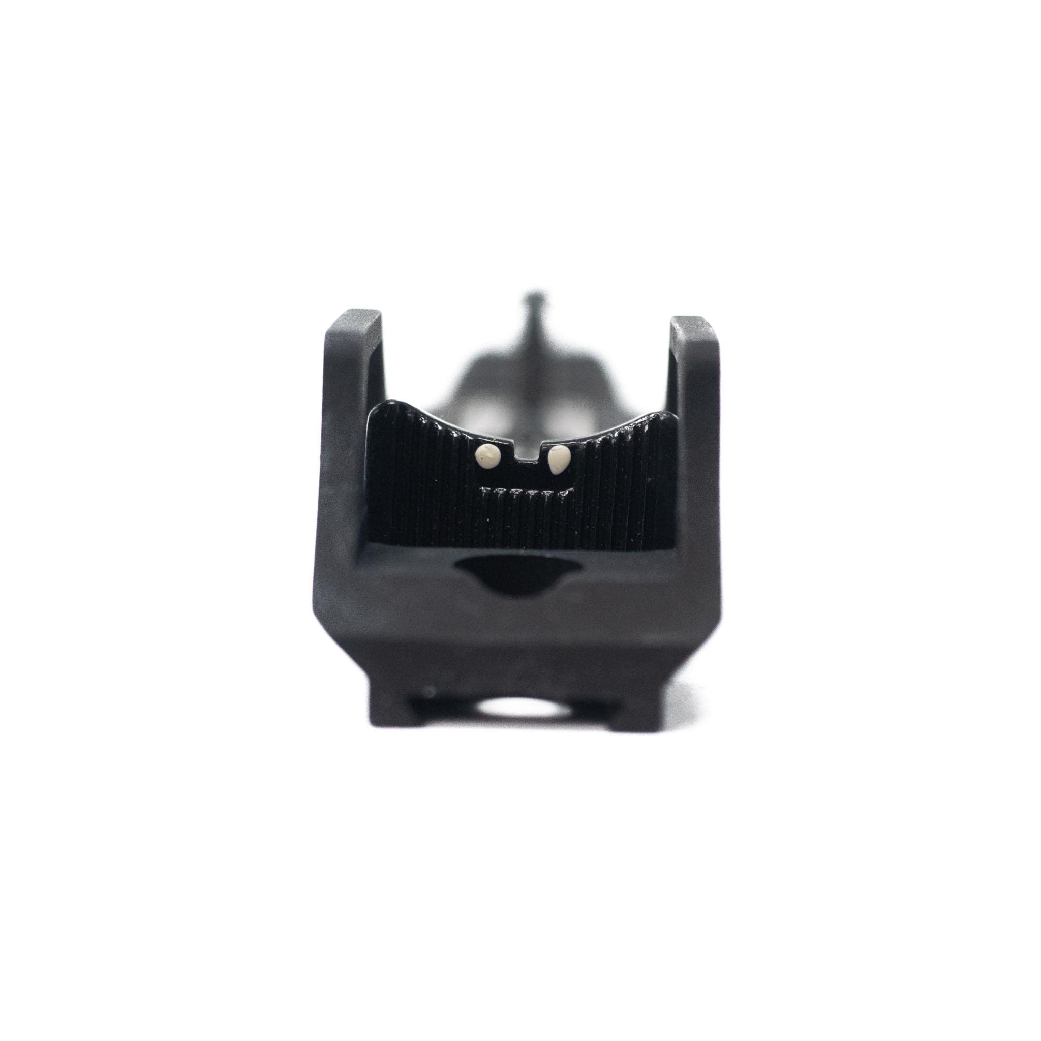 White Dot Adjustable Sight Assembly with Picatinny Rail for Long Guns & Shotguns - Perfect for Hunting, Tactical Shooting & Range Practice