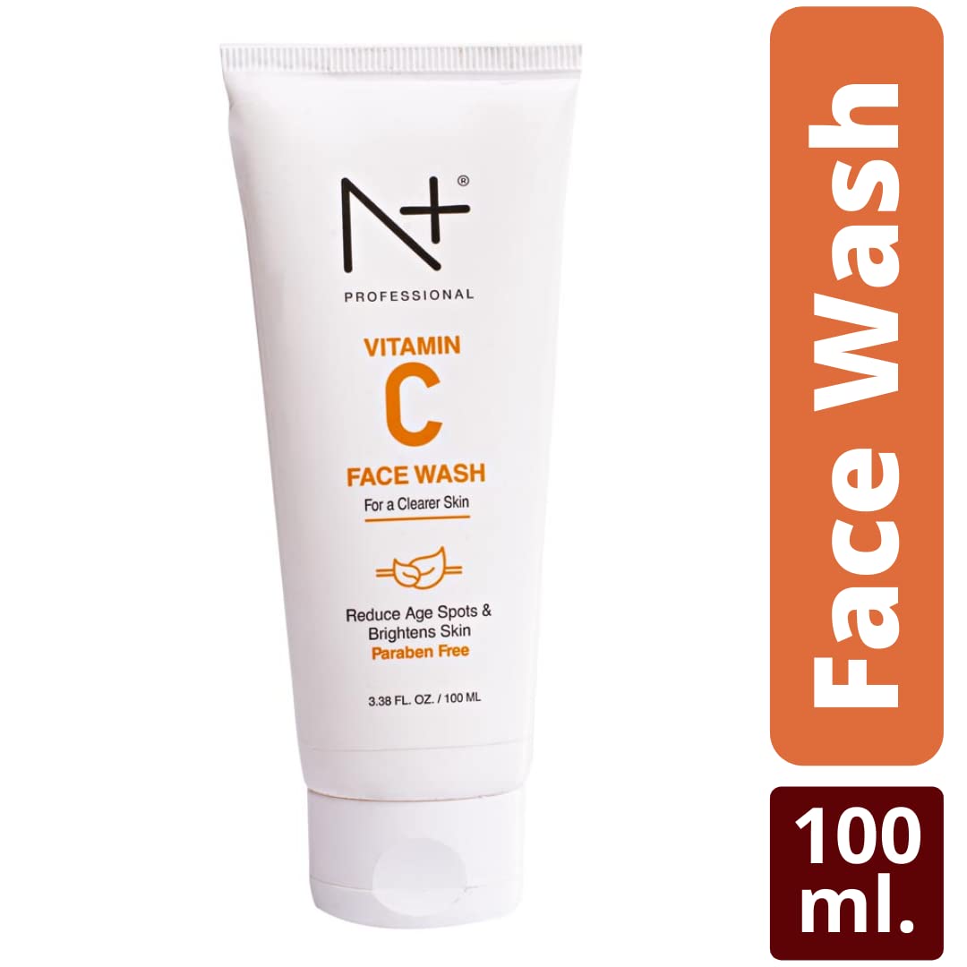 N Plus Professional Vitamin C Skincare Set - Brightening Facial Kit with Vitamin C Face Wash (100ml), Toner (100ml) & Mask (80g) for Glowing Skin | Anti-Aging, Dark Spot Treatment | Perfect for Daily Skincare Routine & Spa Night