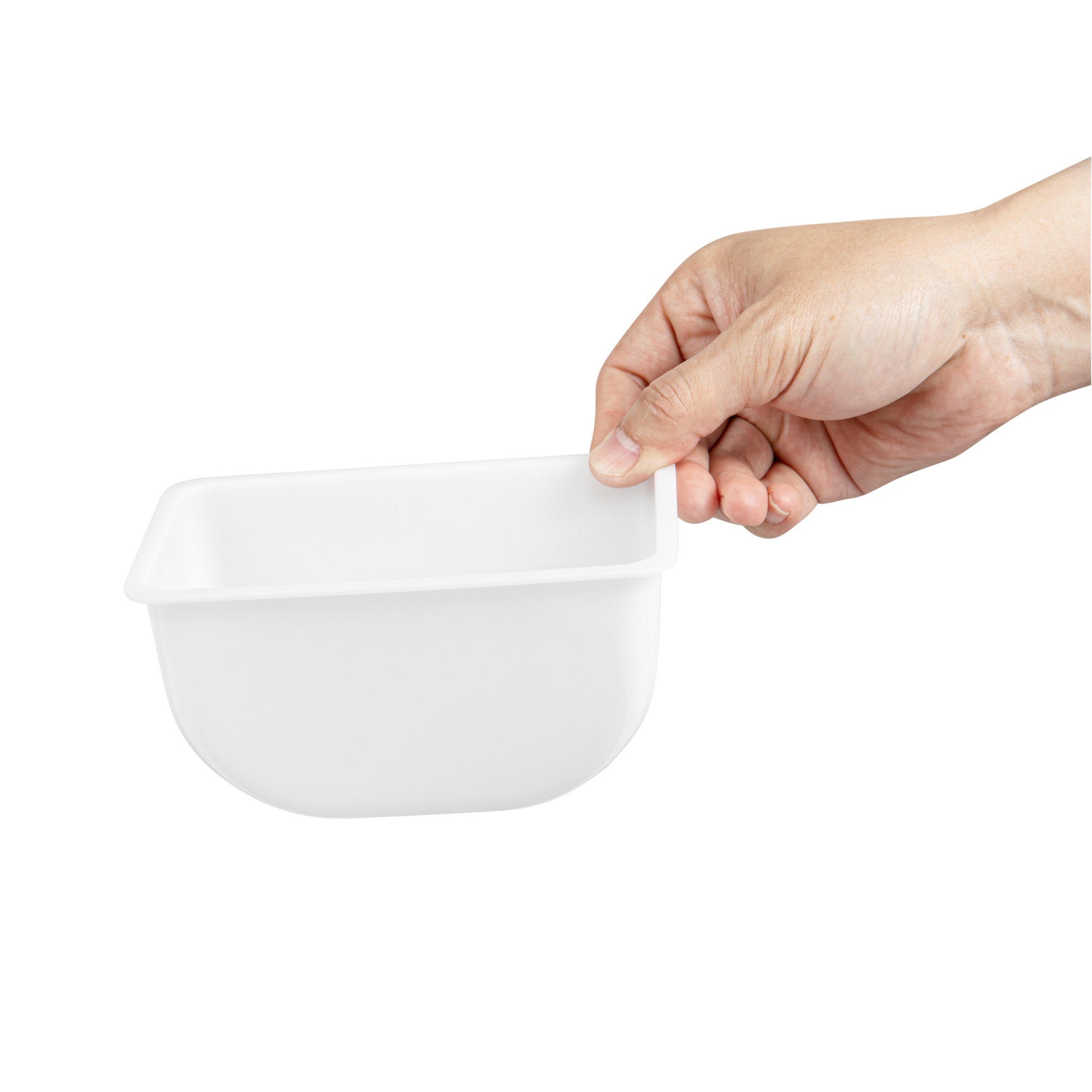 Bar Lux 1.25 Pint White Plastic Insert for 5-Compartment Condiment Caddy - 5-Pack | Perfect for Restaurants, Cafes & Home Kitchen Organization