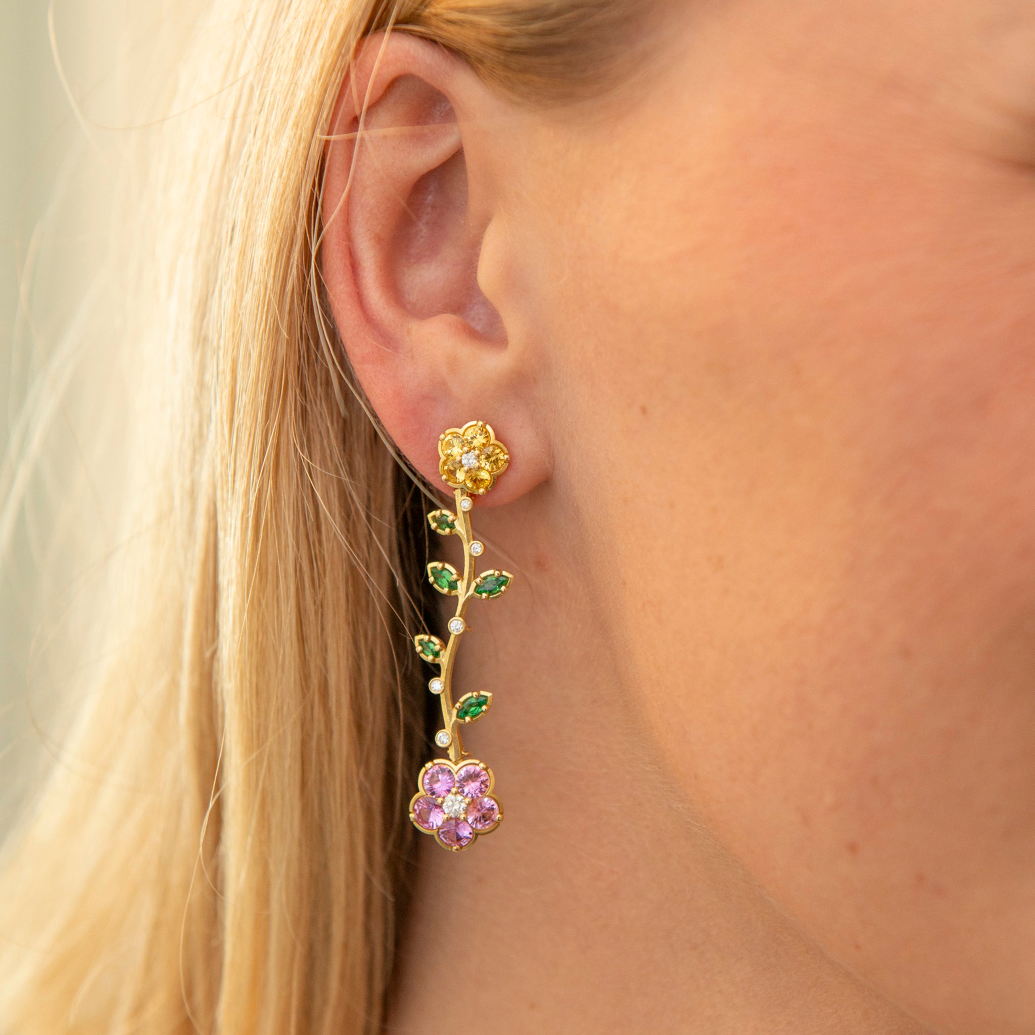 Paul Morelli Wild Child Drop Earrings - 18K Gold Plated Dangle Earrings for Women | Elegant Party & Wedding Jewelry Gift