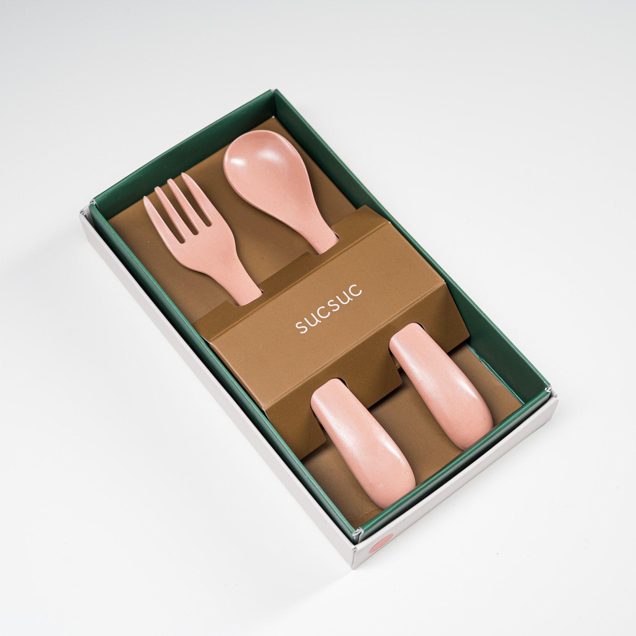 SUCSUC Antibacterial Kids Cutlery Set - BPA-Free Plastic Utensils for Toddlers (3 Colors) | Perfect for School Lunches, Travel & Family Dining
