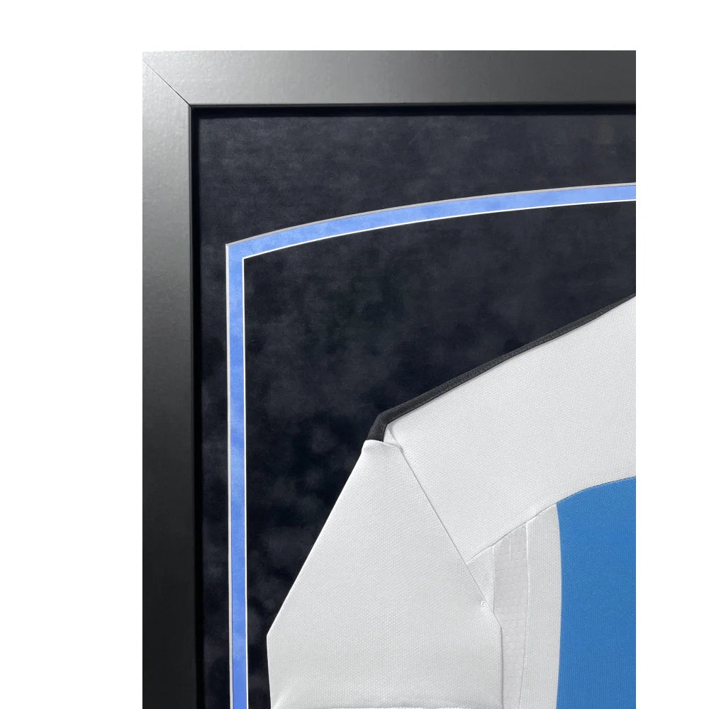 Lionel Messi Autographed Argentina 2022 World Cup Jersey - Framed with BAS Certificate - Perfect for Sports Memorabilia Collectors & Football Fans Display