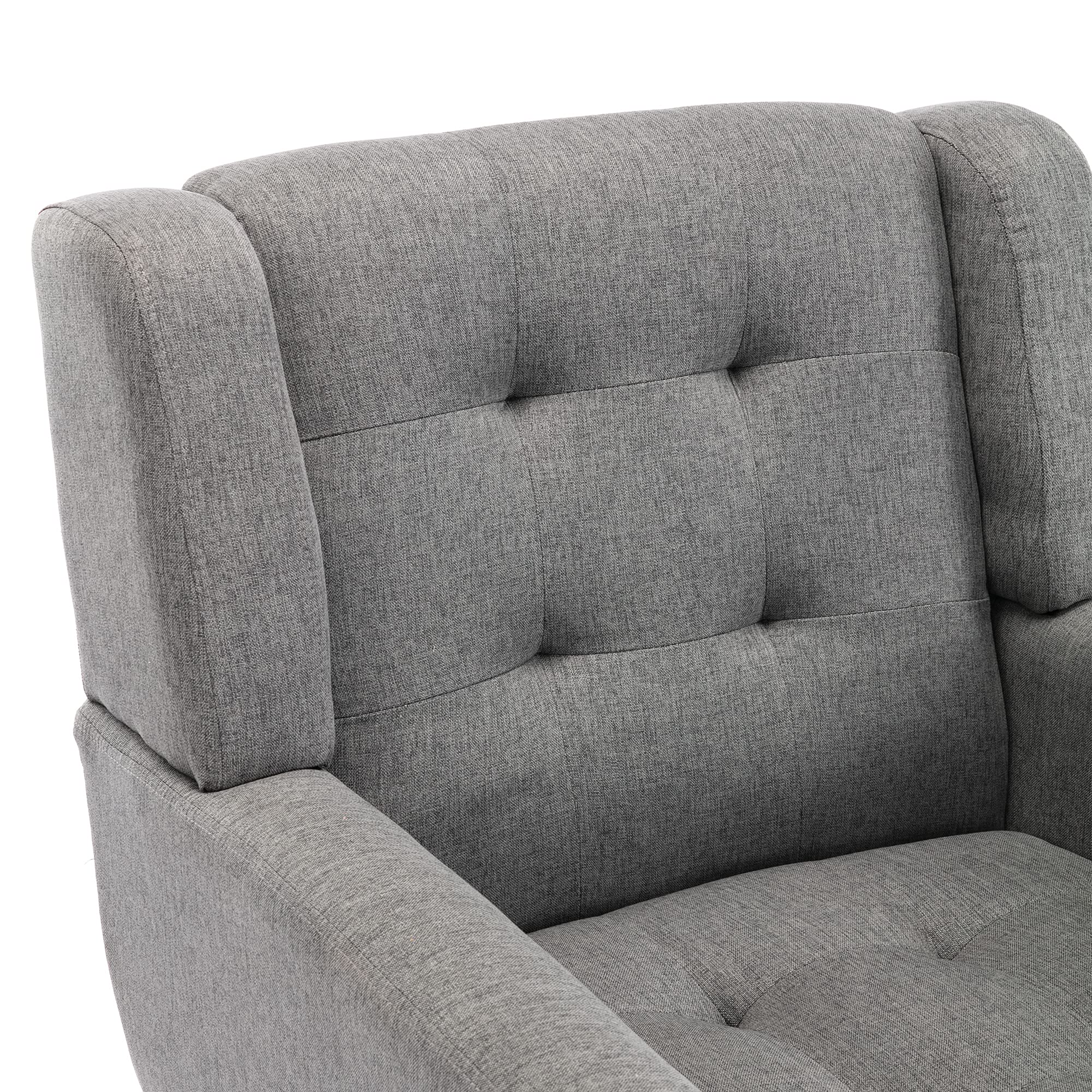 Modern Velvet Accent Chair - Solid Wood Legs Living Room Armchair | Lounge Chair for Club, Office & Balcony | Light Grey Home Decor | Perfect for Reading Nook, Coffee Corner & Cozy Spaces