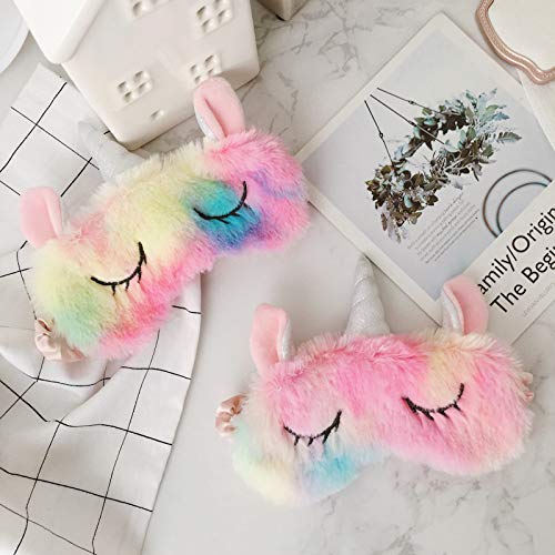 Cute Cartoon Animal Sleeping Mask for Women & Kids - Soft Blindfold Eye Cover for Better Sleep, Travel & Relaxation