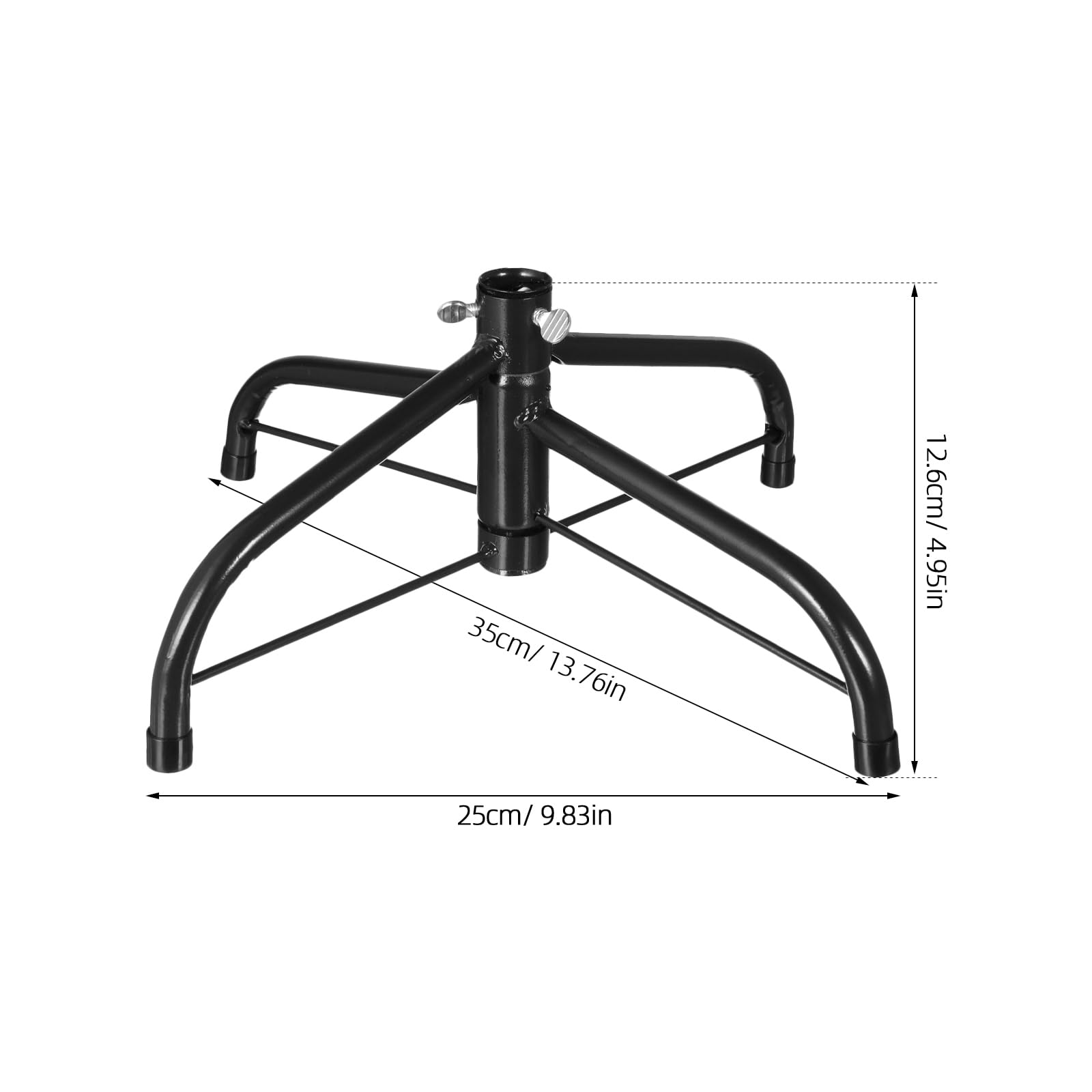 DOITOOL Folding Christmas Tree Stand - Heavy Duty Xmas Tree Base for Artificial Trees 0.5-0.7 Inch Pole - Replacement Tree Stand for Indoor Holiday Decorations (Perfect for Living Room, Office & Christmas Party Setup)