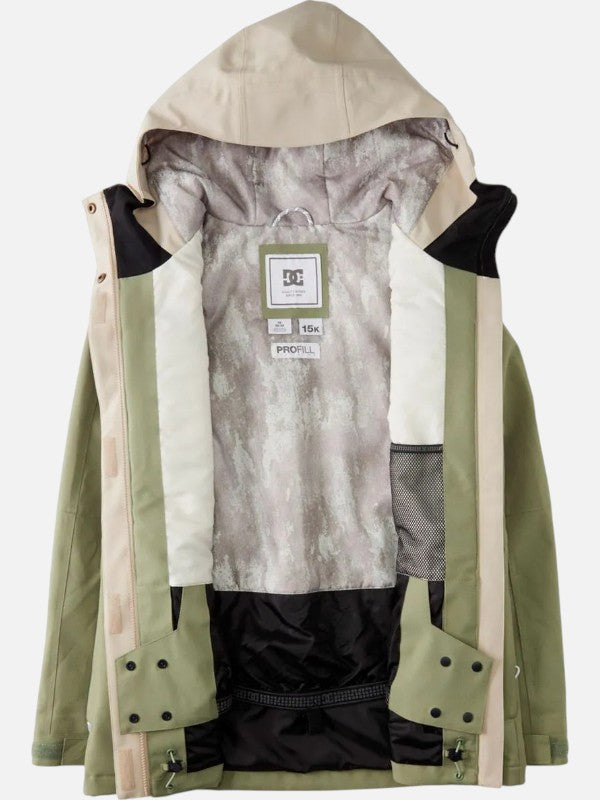 DC Women's Liberate Green Snow Jacket - Waterproof Winter Coat for Skiing, Snowboarding & Outdoor Adventures