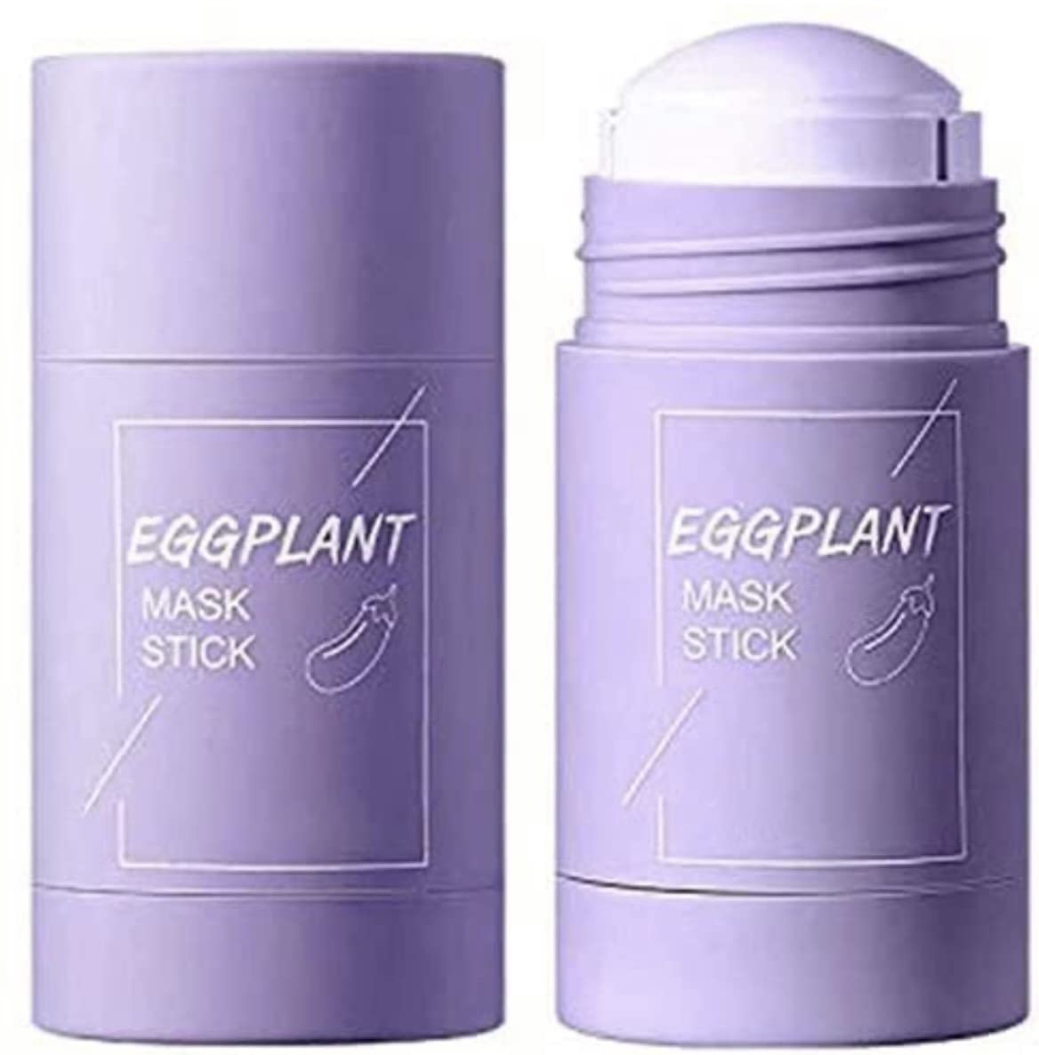 Huda Beauty Eggplant Purifying Clay Stick Mask - Oil Control & Deep Pore Cleansing for All Skin Types | Men & Women | Hydrating Face Mask for Acne-Prone & Oily Skin | Perfect for Daily Skincare & Spa Nights