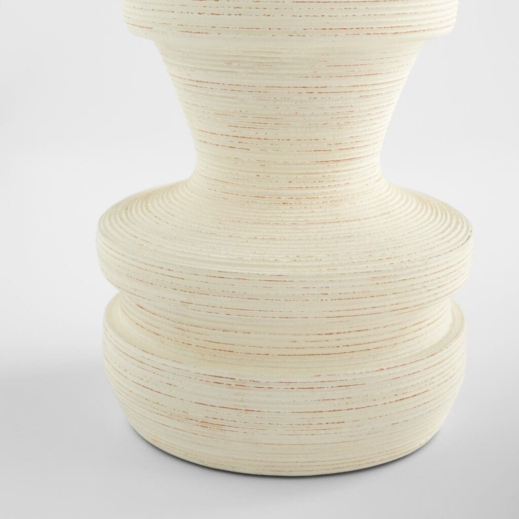 Cyan Design 11559 Taras Vase - White Small Ceramic Home Decor for Living Room, Dining Table, Wedding Centerpiece