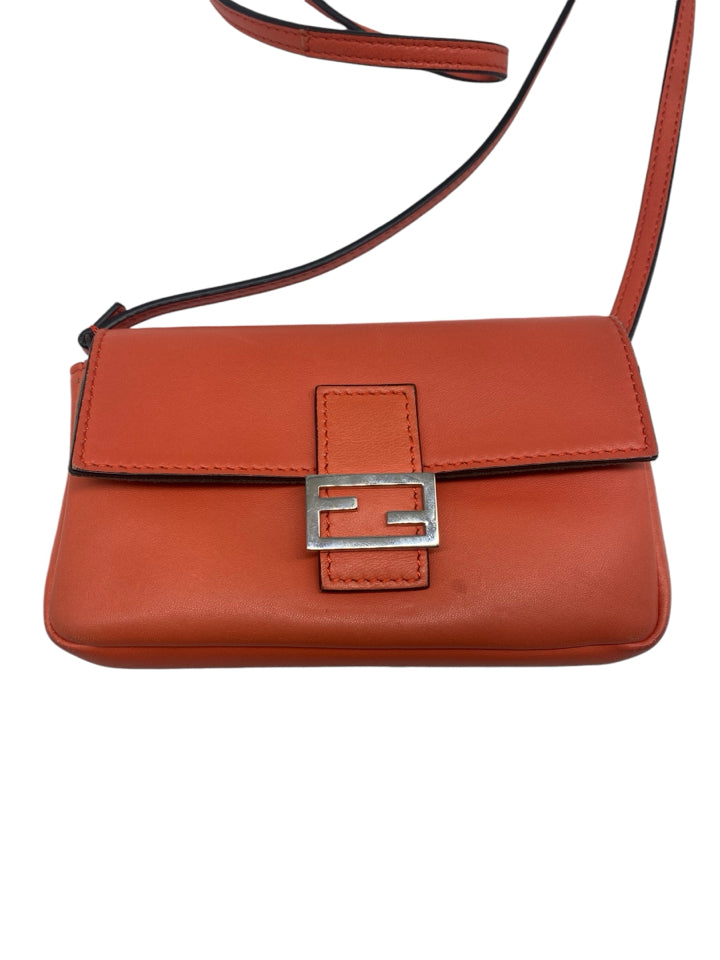 Authentic Fendi Nappa Leather Micro Baguette Bag - Luxury Designer Crossbody Purse for Women | Perfect for Parties, Date Nights & Special Occasions