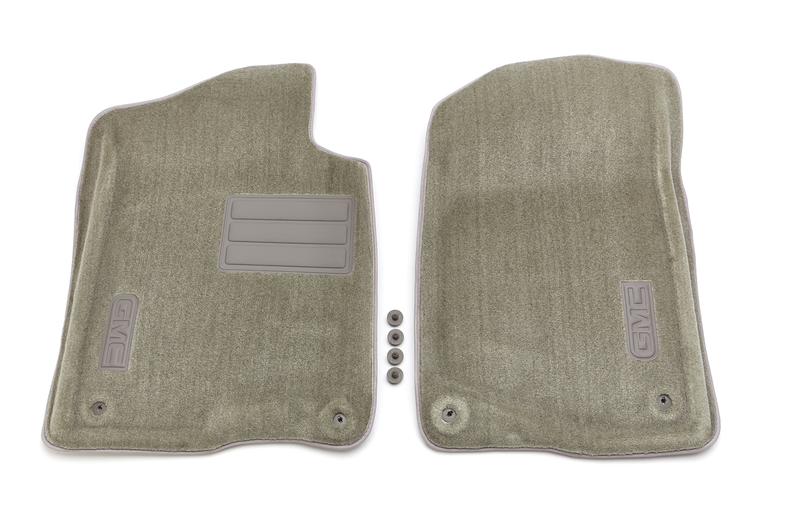 GM 17800404 Titanium Front Carpeted Floor Mats with C Logo - Premium Car Floor Mats for Chevrolet, GMC, Cadillac | Perfect for Sedans, SUVs & Trucks