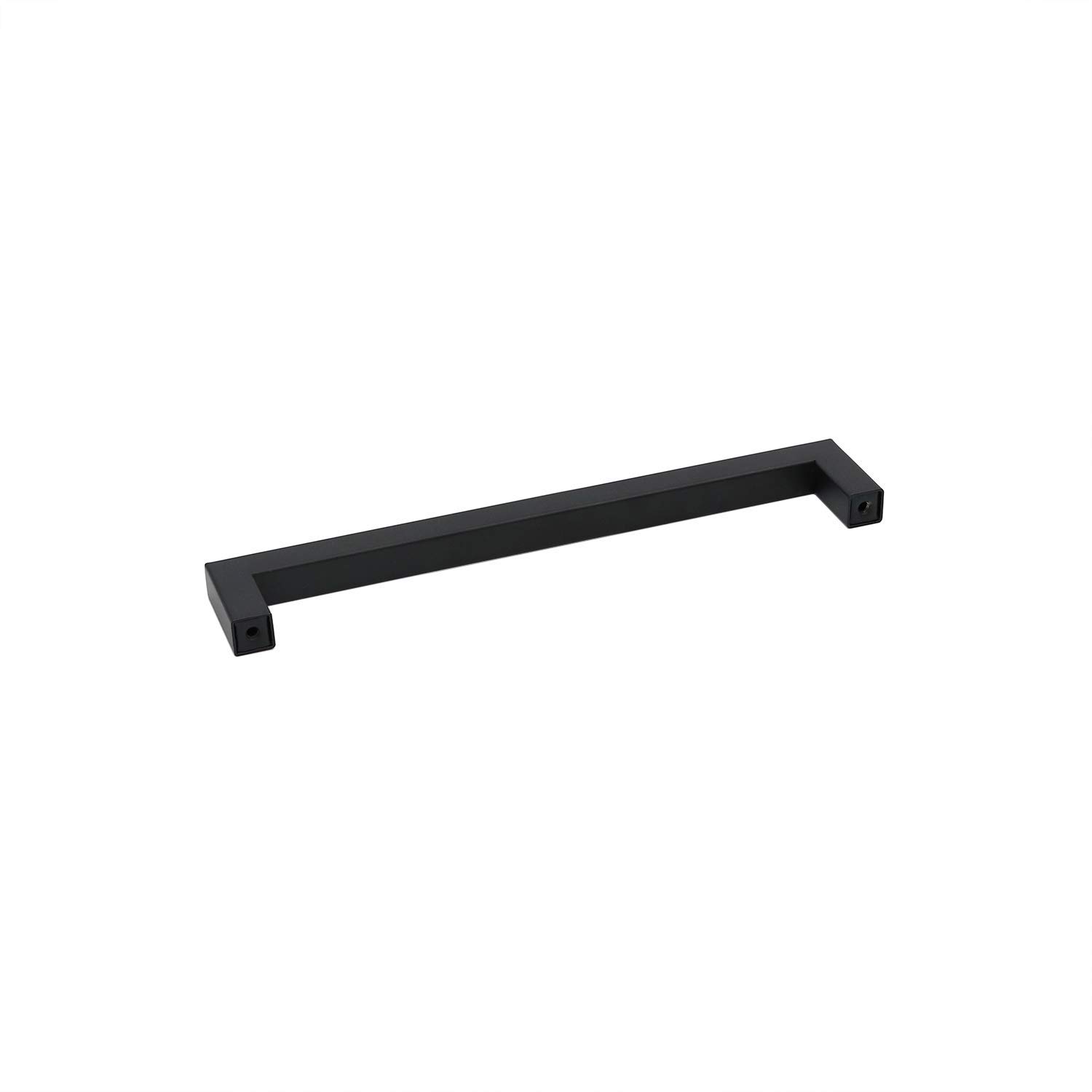 LSJ12BK204 8-Inch Black Square Cabinet Handles - Matte Black Kitchen Cabinet Pulls & Drawer Pulls (25-Pack) for Modern Home & Office Cabinetry