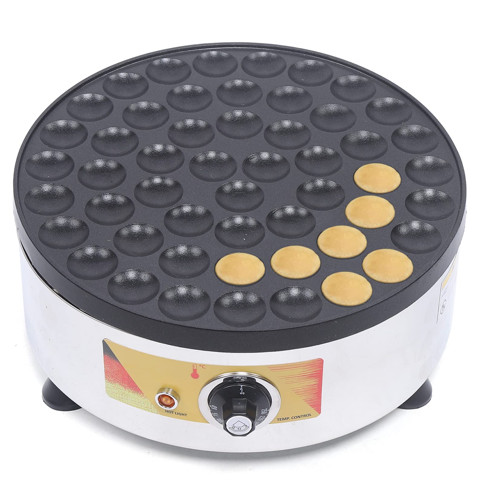 52Pcs Mini Pancake Maker Machine, Non-Stick 110V 1650W Electric Muffin Maker with Built-in Temperature Protector - Perfect for Home Baking, Restaurants, Cafes, and Breakfast Snack Bars