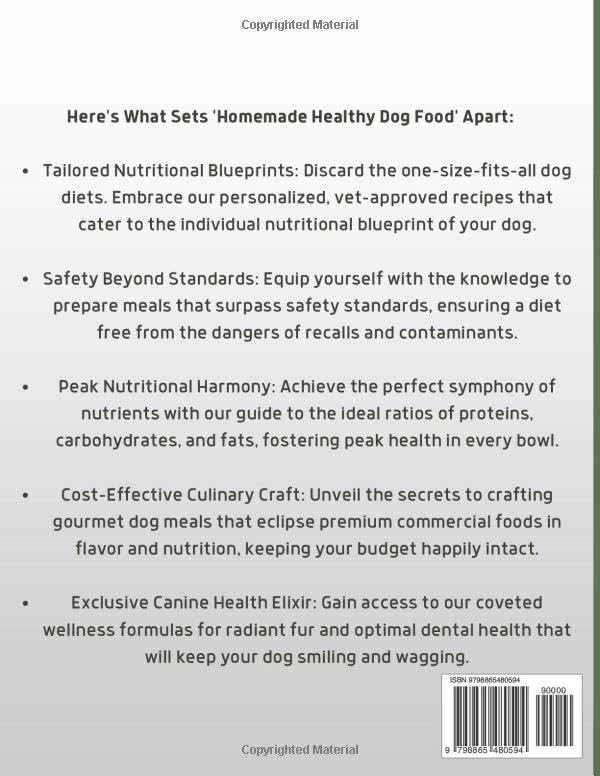 Healthy Homemade Dog Food Recipes - Easy & Nutritious Meals & Treats for a Happy & Healthy Dog | Perfect for Daily Meals, Training Rewards & Special Occasions