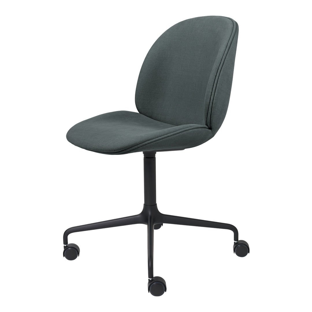 Ergonomic Beetle Meeting Chair with 4-Star Base & Smooth-Rolling Casters - Fully Upholstered Office Chair for Conference Rooms, Home Offices & Workspaces